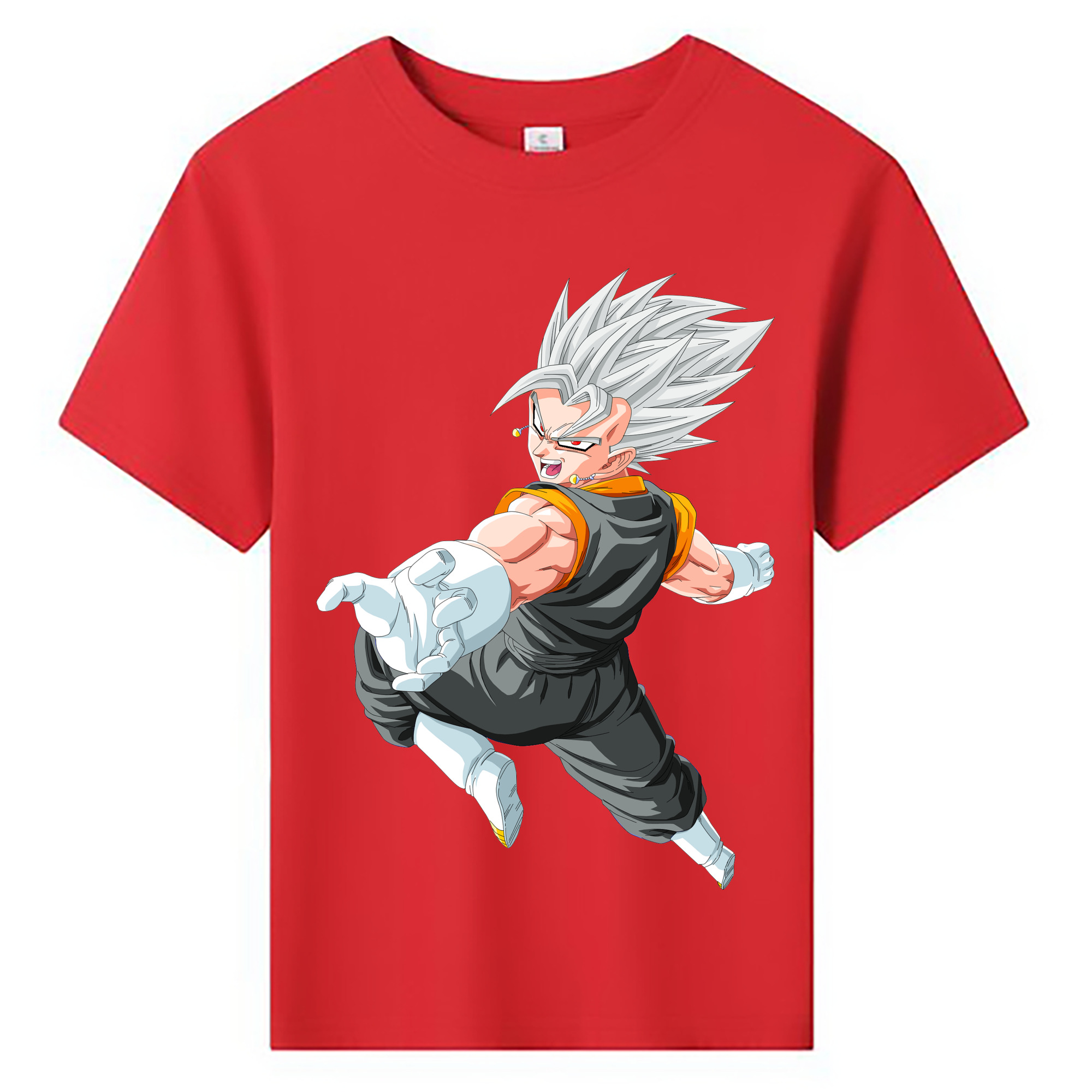 （画像用） ドラゴンボール ベジータ四世（Bejīta Yonsei）DRAGON BALL Vegeta IV 綿100％キッズTシャツ（フロントプリント）