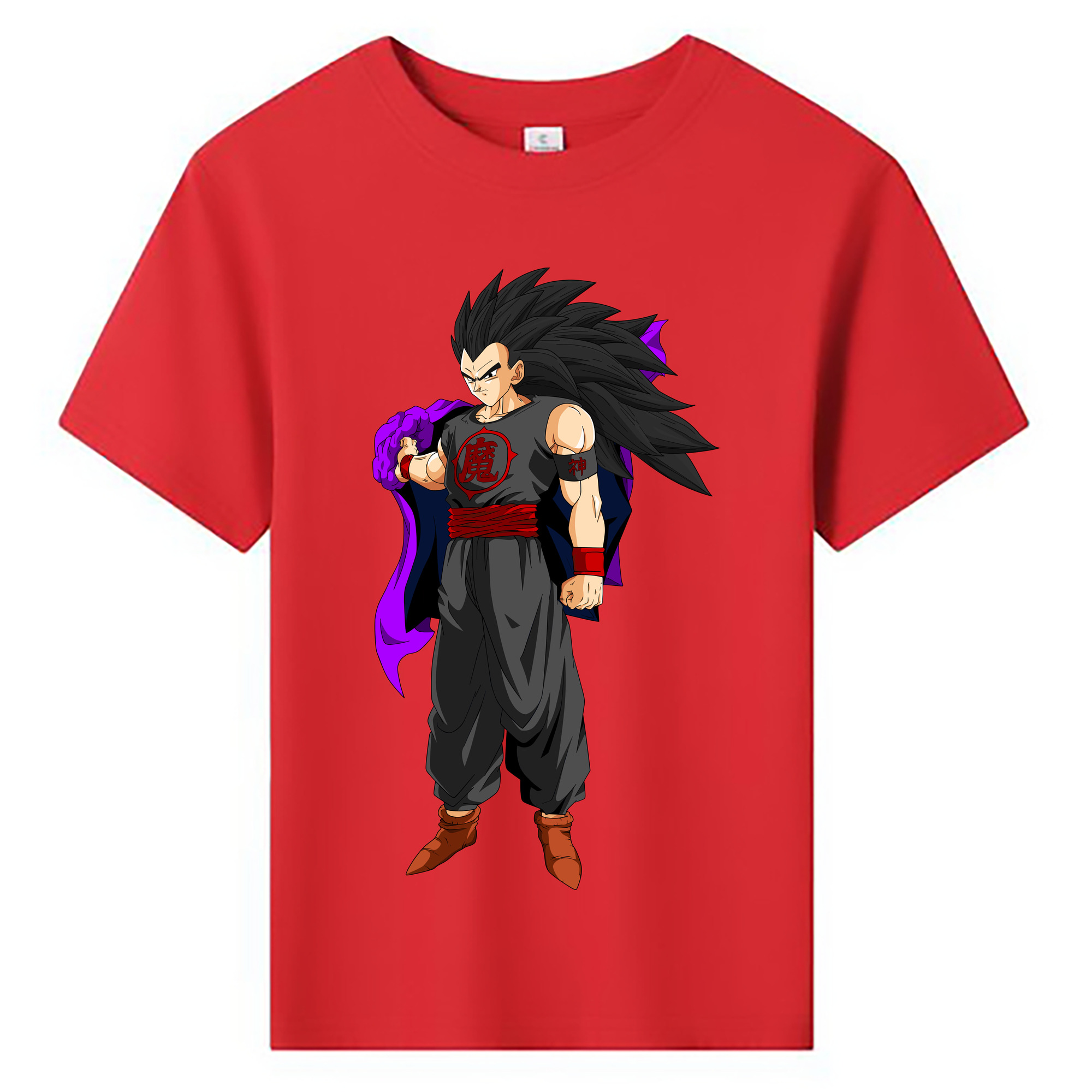 （画像用） ドラゴンボール ベジータ四世（Bejīta Yonsei）DRAGON BALL Vegeta IV 綿100％キッズTシャツ（フロントプリント）