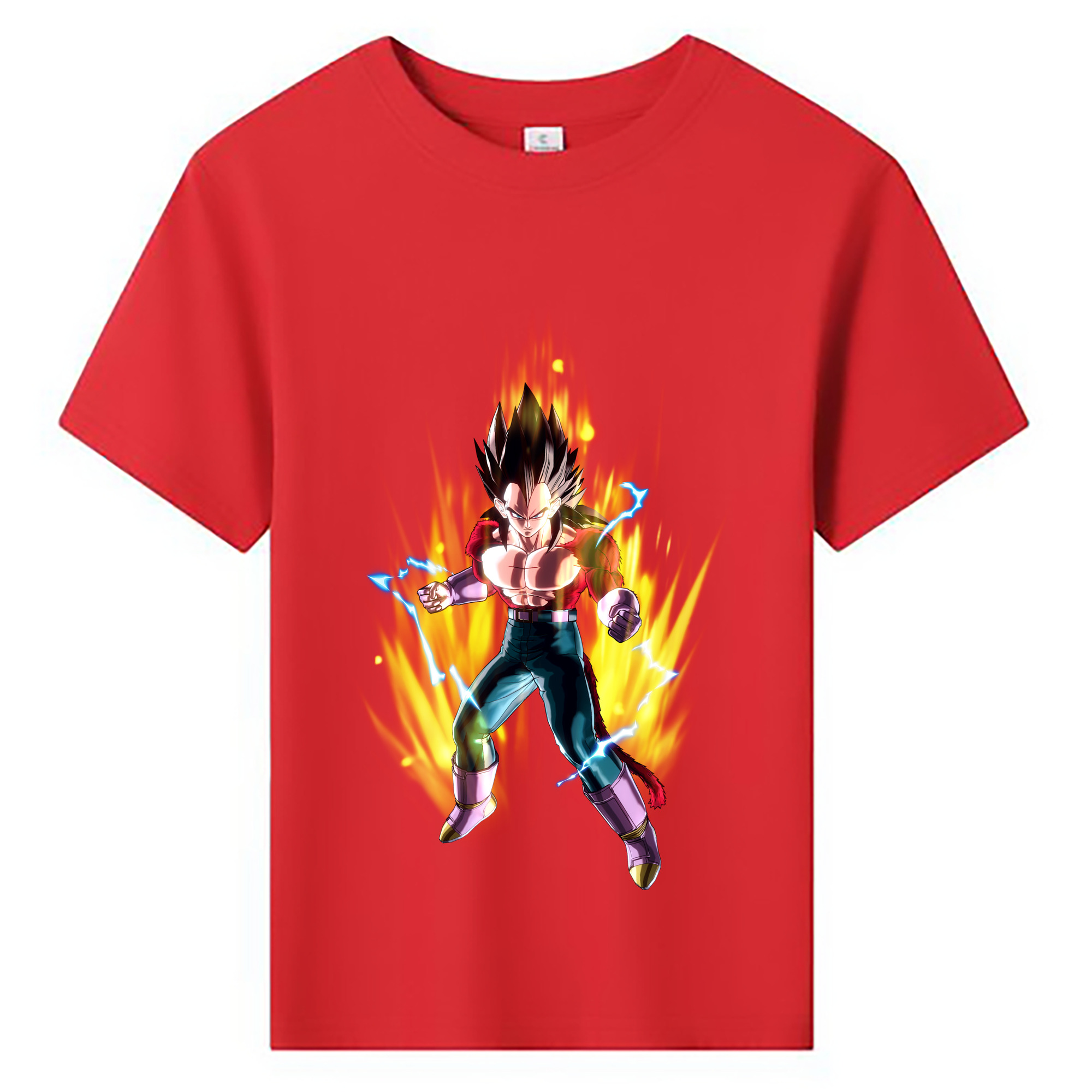 （画像用） ドラゴンボール ベジータ四世（Bejīta Yonsei）DRAGON BALL Vegeta IV 綿100％キッズTシャツ（フロントプリント）