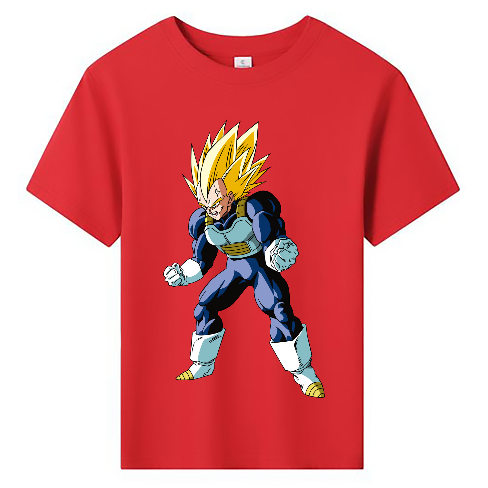 （画像用） ドラゴンボール ベジータ四世（Bejīta Yonsei）DRAGON BALL Vegeta IV 綿100％キッズTシャツ（フロントプリント）