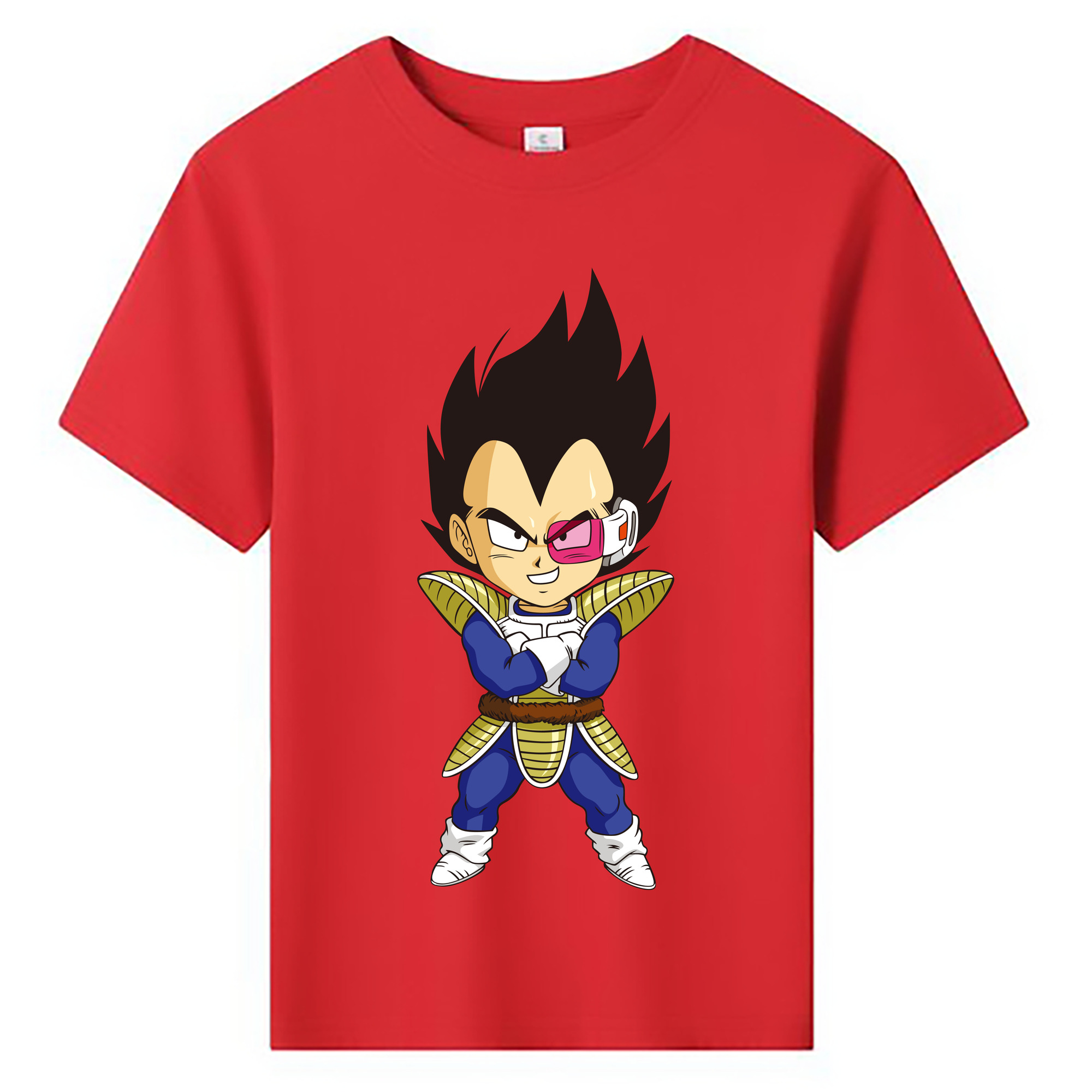 （画像用） ドラゴンボール ベジータ四世（Bejīta Yonsei）DRAGON BALL Vegeta IV 綿100％キッズTシャツ（フロントプリント）