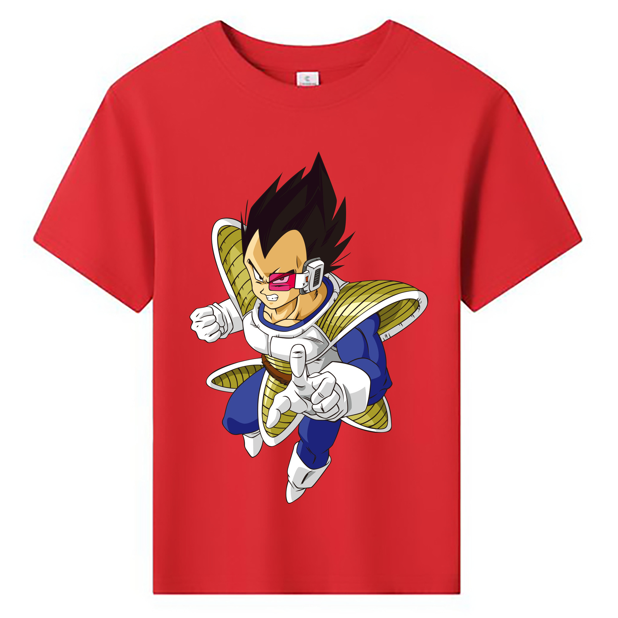 （画像用） ドラゴンボール ベジータ四世（Bejīta Yonsei）DRAGON BALL Vegeta IV 綿100％キッズTシャツ（フロントプリント）