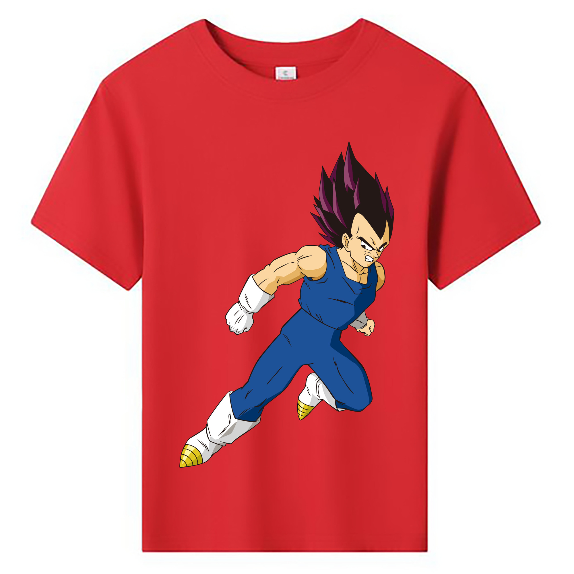 （画像用） ドラゴンボール ベジータ四世（Bejīta Yonsei）DRAGON BALL Vegeta IV 綿100％キッズTシャツ（フロントプリント）