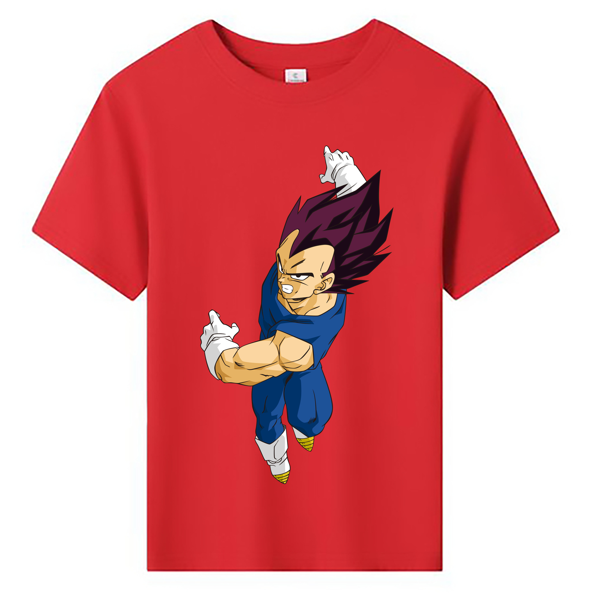 （画像用） ドラゴンボール ベジータ四世（Bejīta Yonsei）DRAGON BALL Vegeta IV 綿100％キッズTシャツ（フロントプリント）