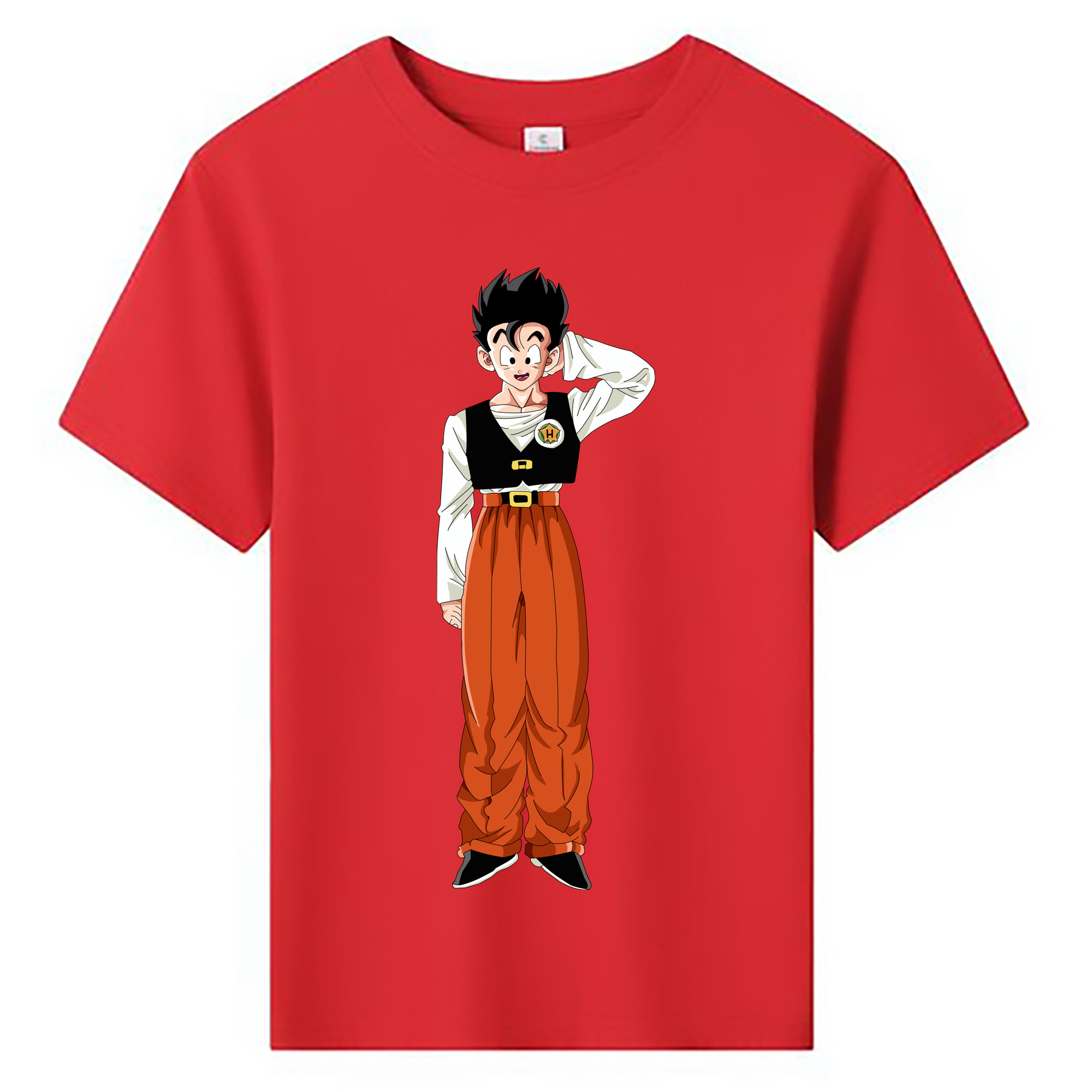（画像用） ドラゴンボール 孫 悟飯（そんごはん）DRAGON BALL Son Gohan 綿100％キッズTシャツ（フロントプリント）