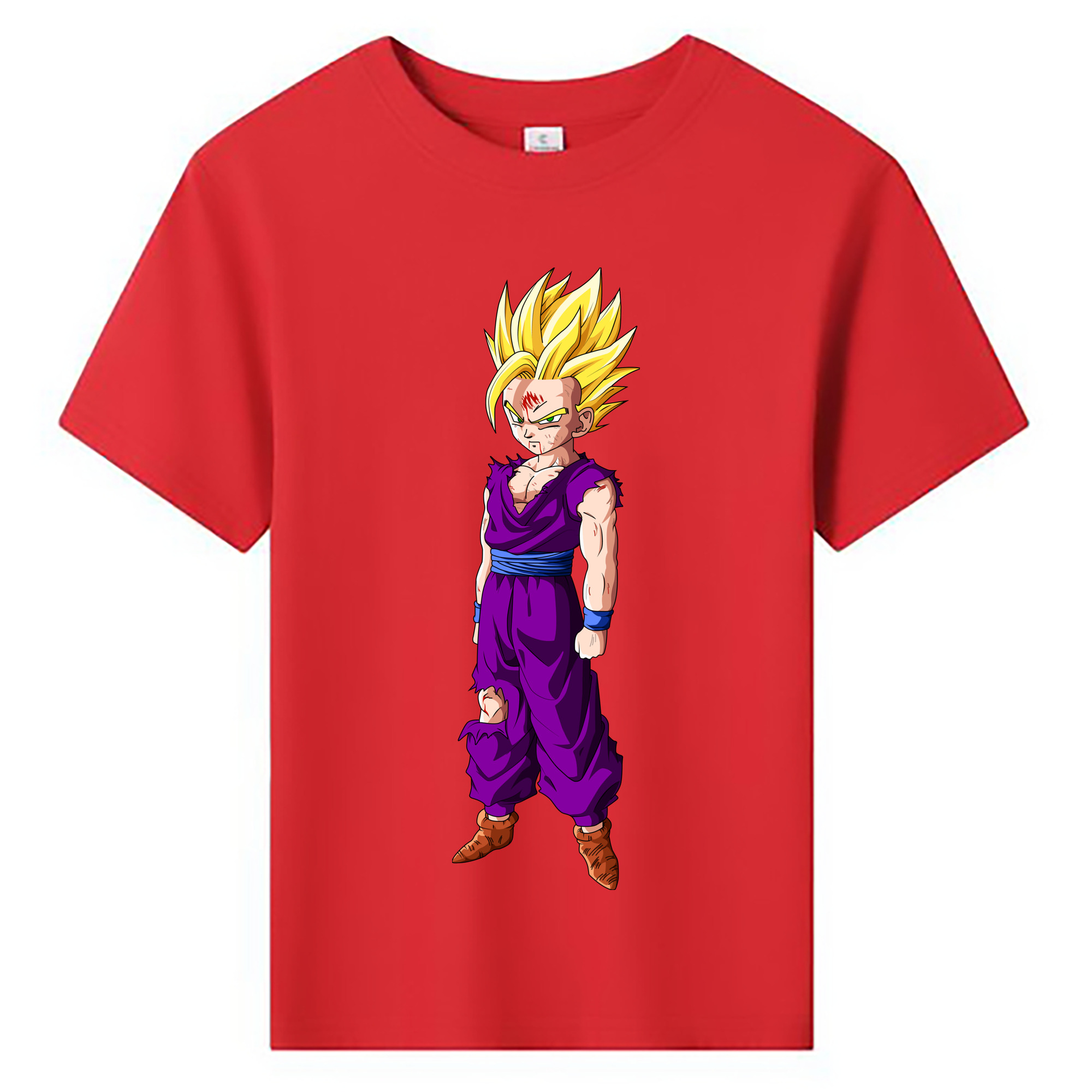 （画像用） ドラゴンボール 孫 悟飯（そんごはん）DRAGON BALL Son Gohan 綿100％キッズTシャツ（フロントプリント）