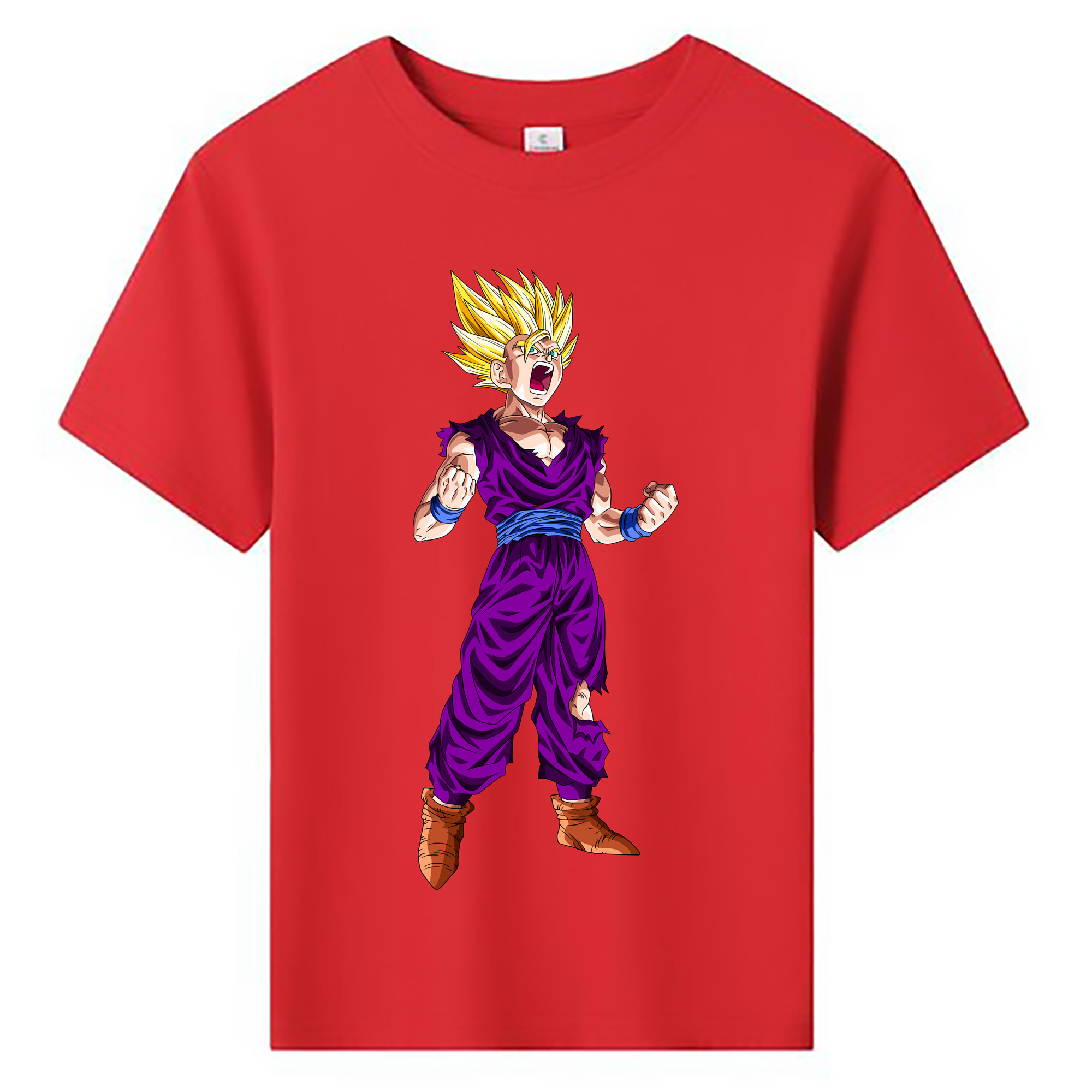 （画像用） ドラゴンボール 孫 悟飯（そんごはん）DRAGON BALL Son Gohan 綿100％キッズTシャツ（フロントプリント）