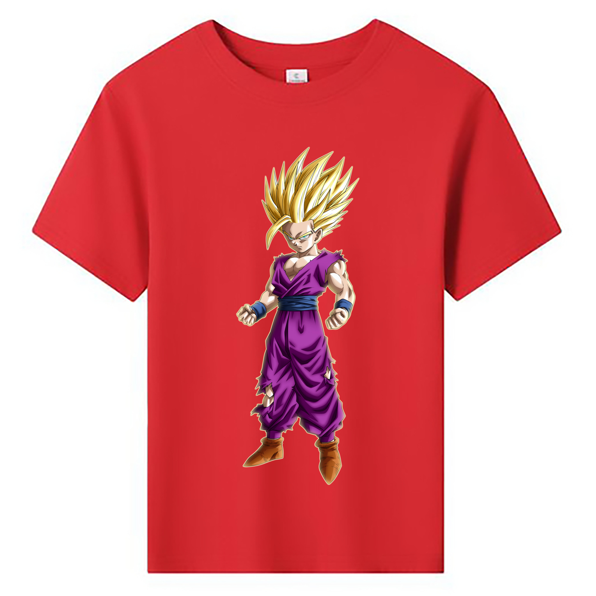 （画像用） ドラゴンボール 孫 悟飯（そんごはん）DRAGON BALL Son Gohan 綿100％キッズTシャツ（フロントプリント）