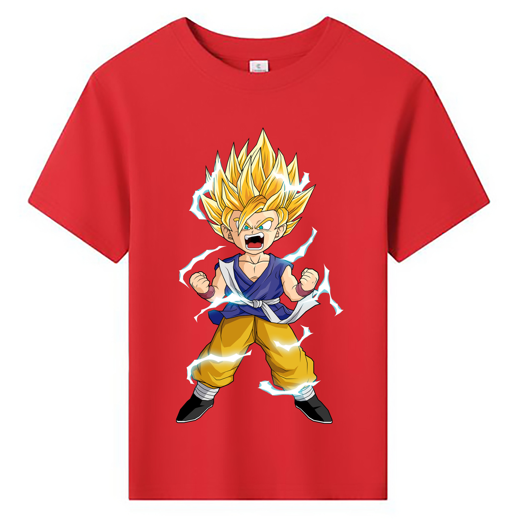 （画像用） ドラゴンボール 孫 悟飯（そんごはん）DRAGON BALL Son Gohan 綿100％キッズTシャツ（フロントプリント）
