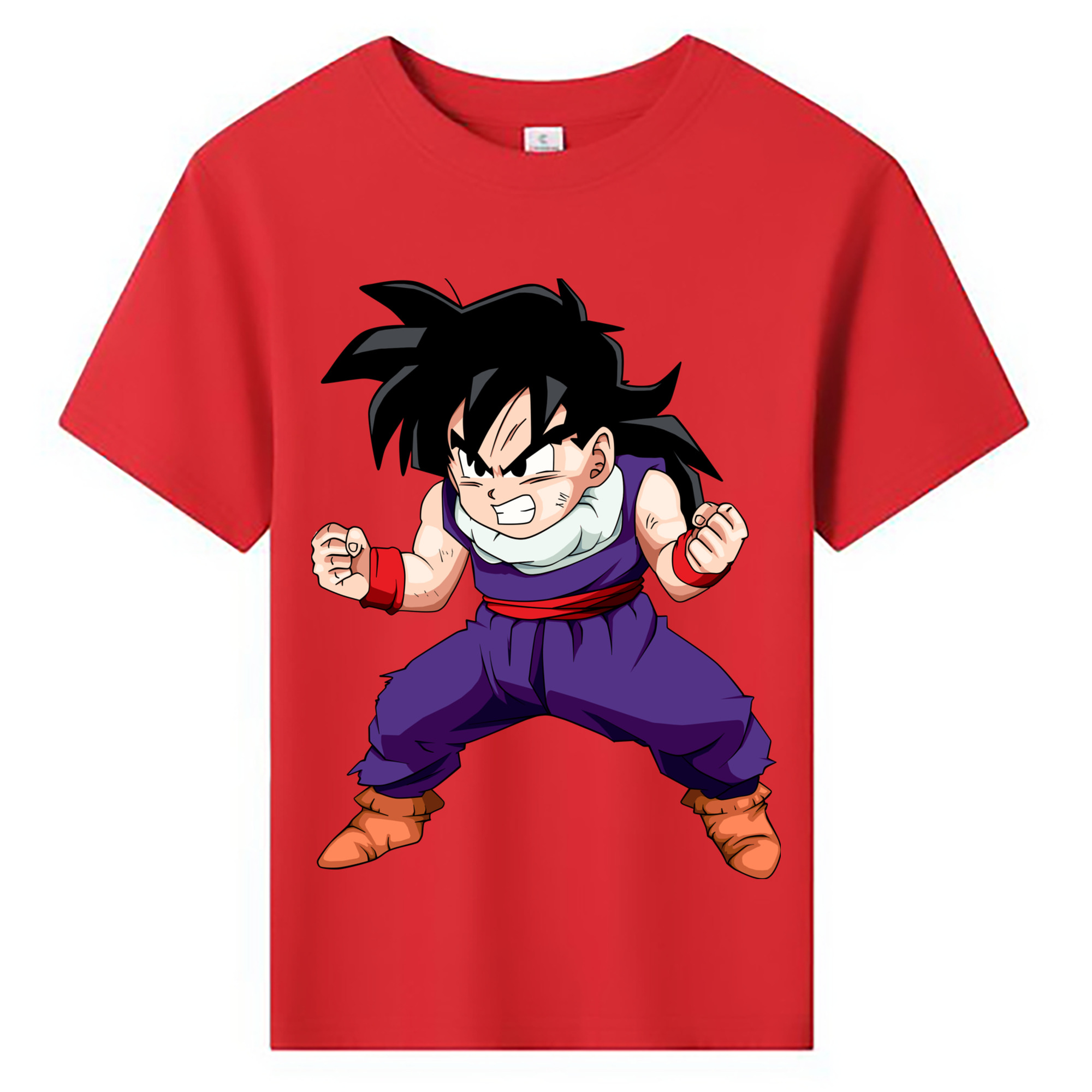 （画像用） ドラゴンボール 孫 悟飯（そんごはん）DRAGON BALL Son Gohan 綿100％キッズTシャツ（フロントプリント）