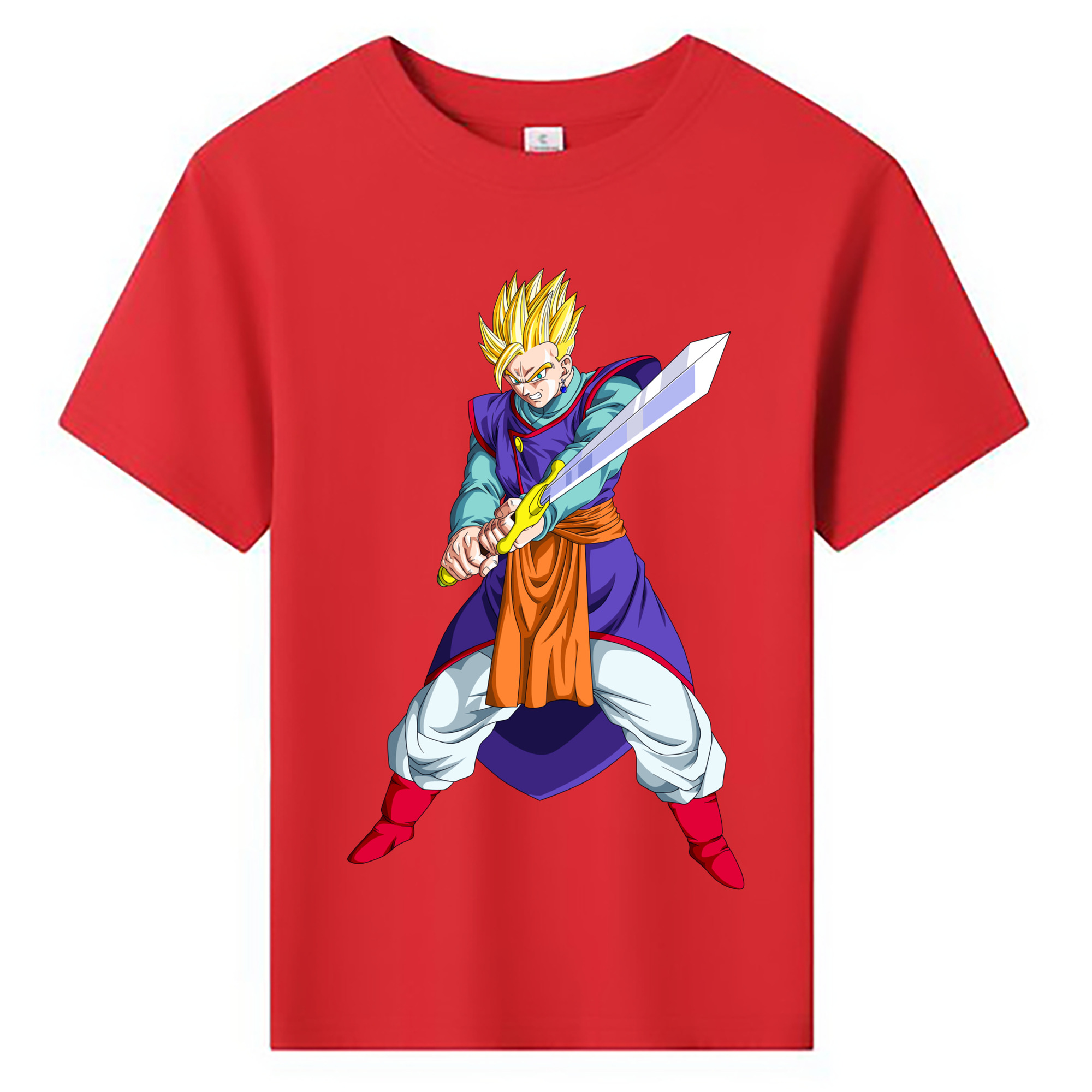 （画像用） ドラゴンボール 孫 悟飯（そんごはん）DRAGON BALL Son Gohan 綿100％キッズTシャツ（フロントプリント）