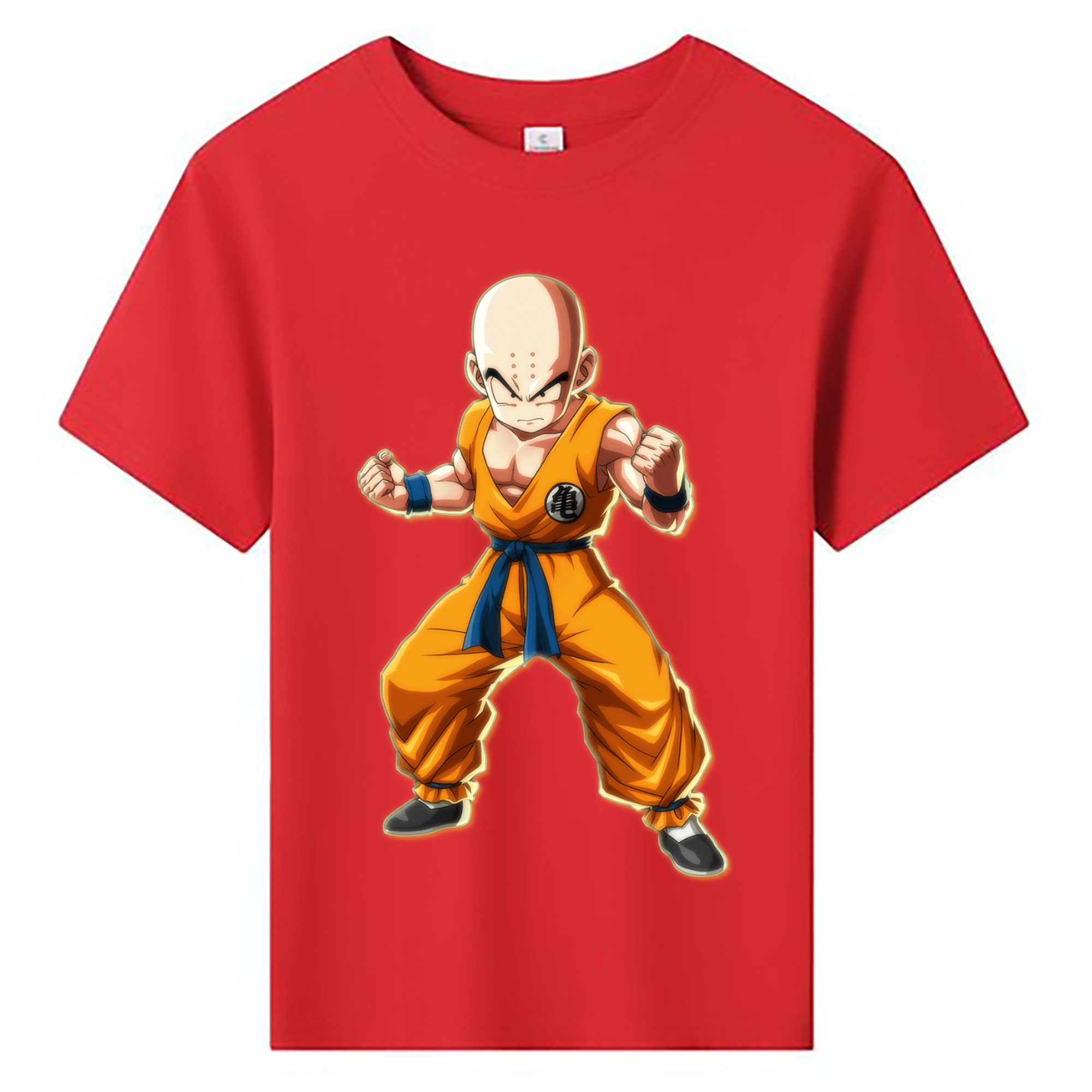 （画像用） ドラゴンボール クリリン DRAGON BALL krillin 綿100％キッズTシャツ（フロントプリント）