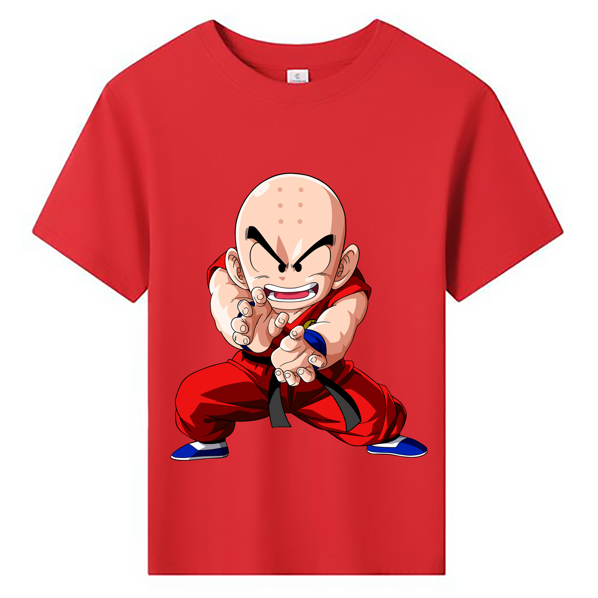 （画像用） ドラゴンボール クリリン DRAGON BALL krillin 綿100％キッズTシャツ（フロントプリント）