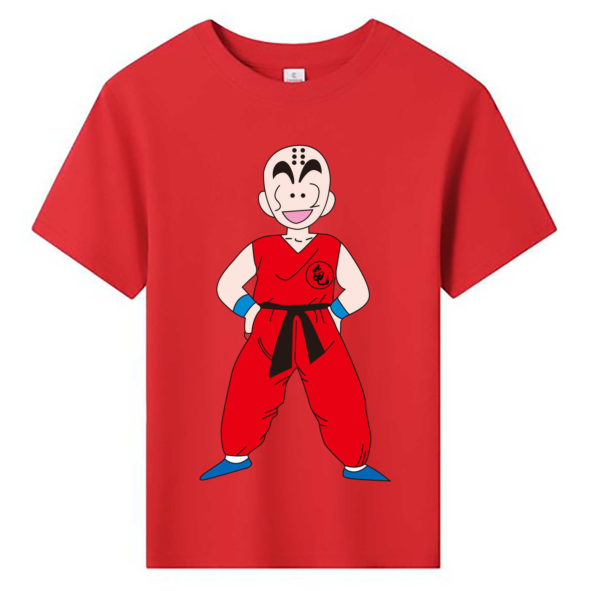 （画像用） ドラゴンボール クリリン DRAGON BALL krillin 綿100％キッズTシャツ（フロントプリント）