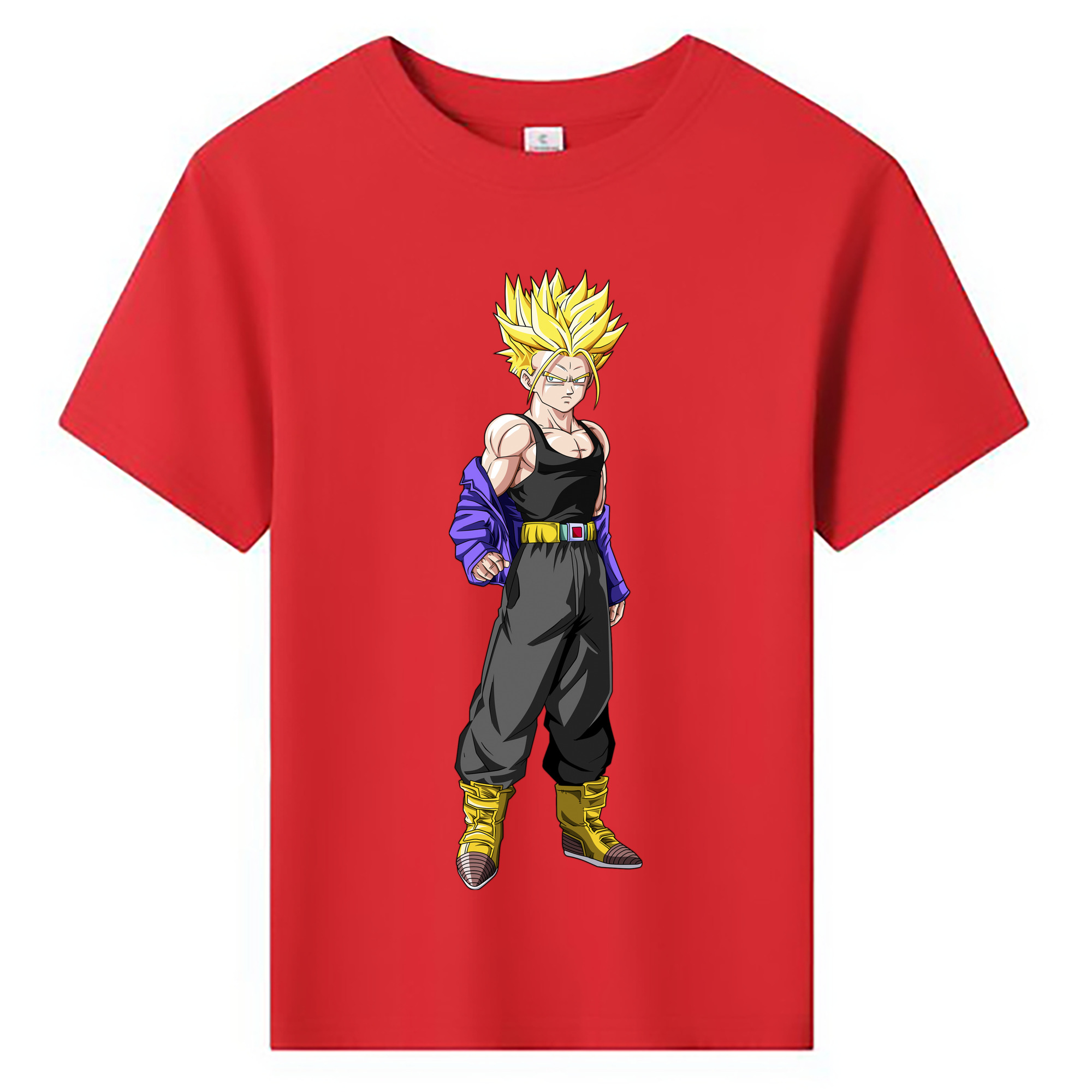（画像用） ドラゴンボール トランクス（Torankusu）DRAGON BALL Trunks 綿100％キッズTシャツ（フロントプリント）
