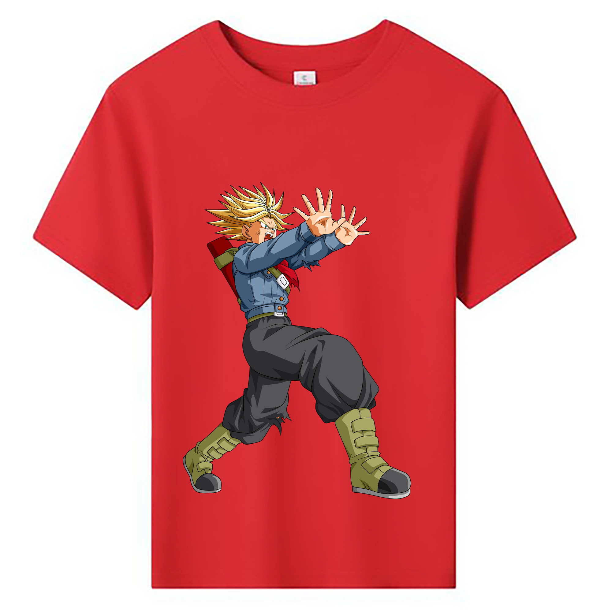 （画像用） ドラゴンボール トランクス（Torankusu）DRAGON BALL Trunks 綿100％キッズTシャツ（フロントプリント）