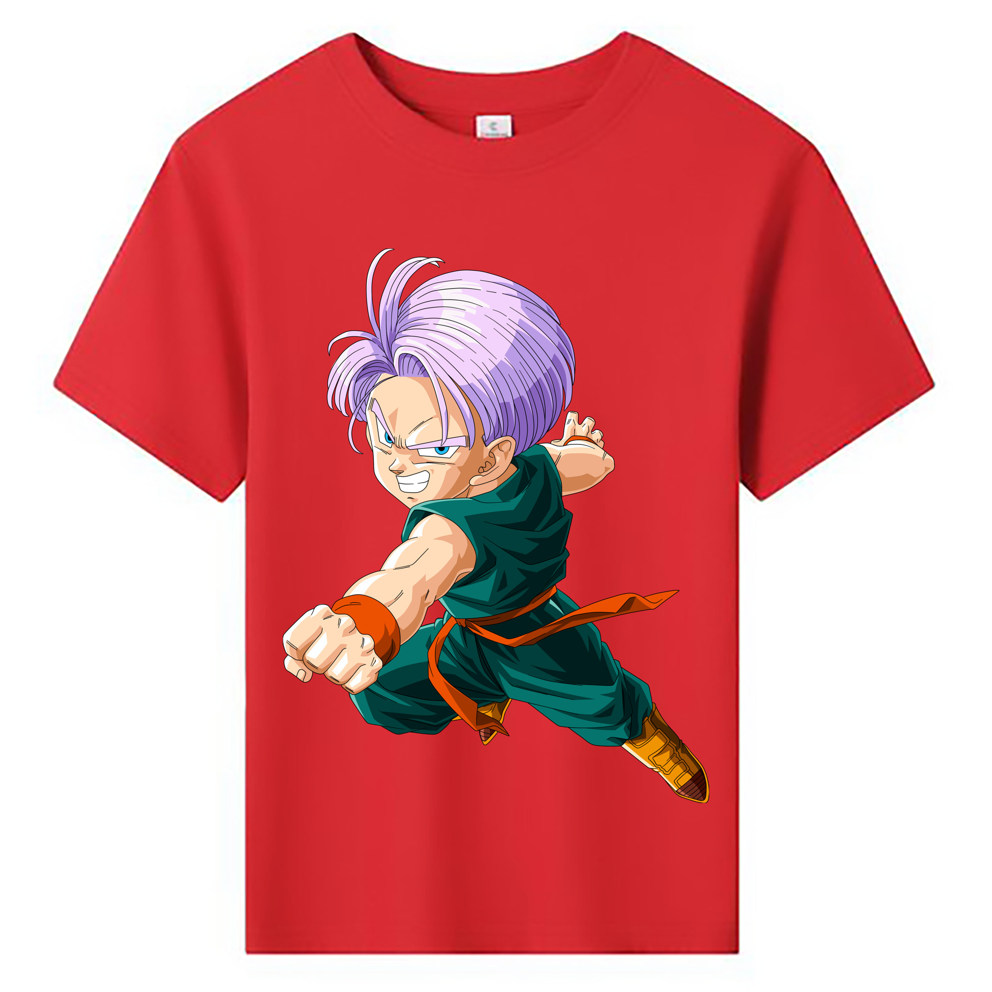（画像用） ドラゴンボール トランクス（Torankusu）DRAGON BALL Trunks 綿100％キッズTシャツ（フロントプリント）