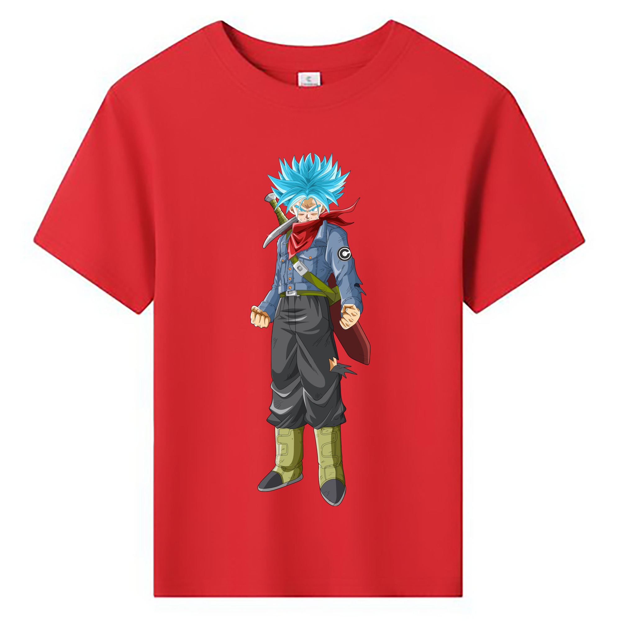 （画像用） ドラゴンボール トランクス（Torankusu）DRAGON BALL Trunks 綿100％キッズTシャツ（フロントプリント）