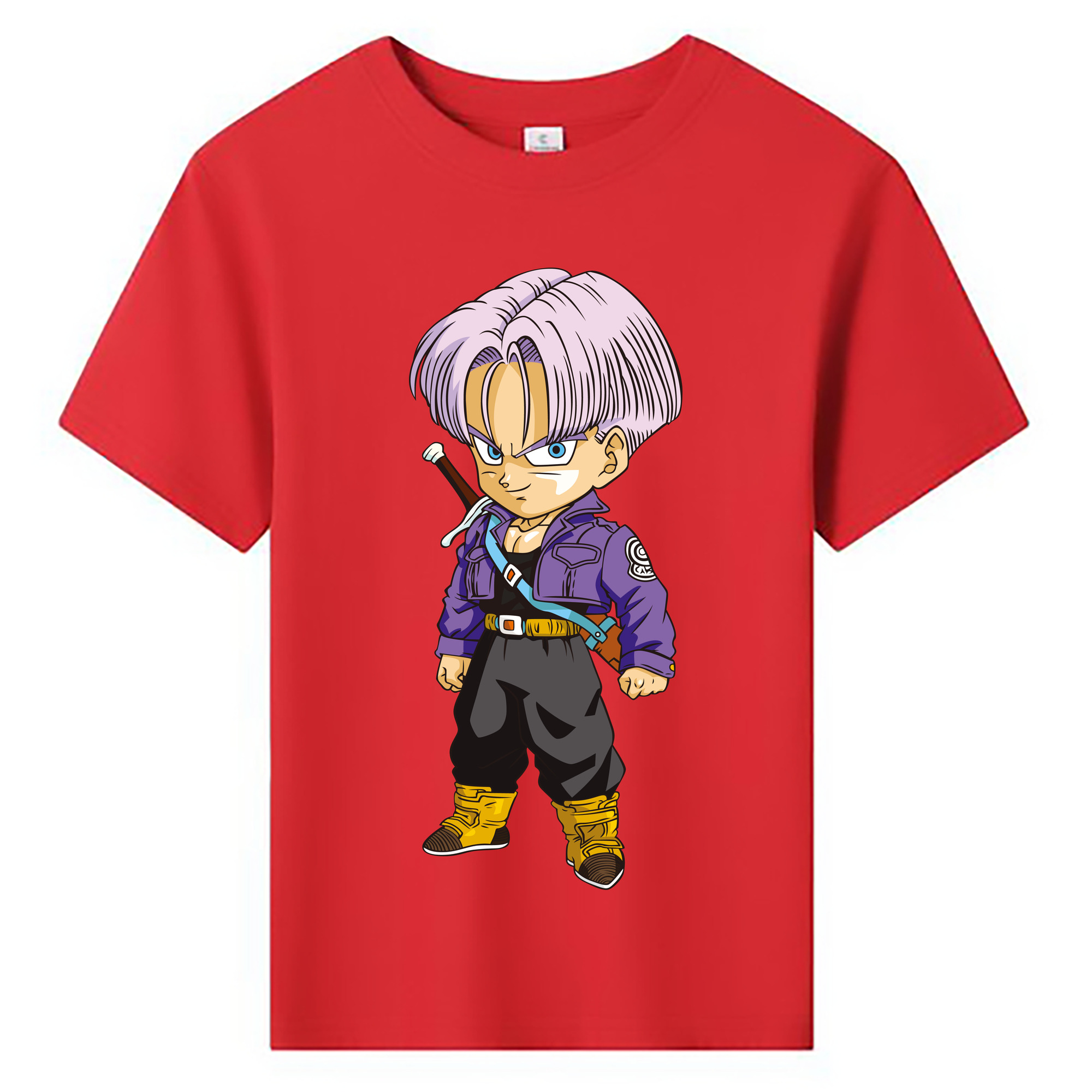 （画像用） ドラゴンボール トランクス（Torankusu）DRAGON BALL Trunks 綿100％キッズTシャツ（フロントプリント）