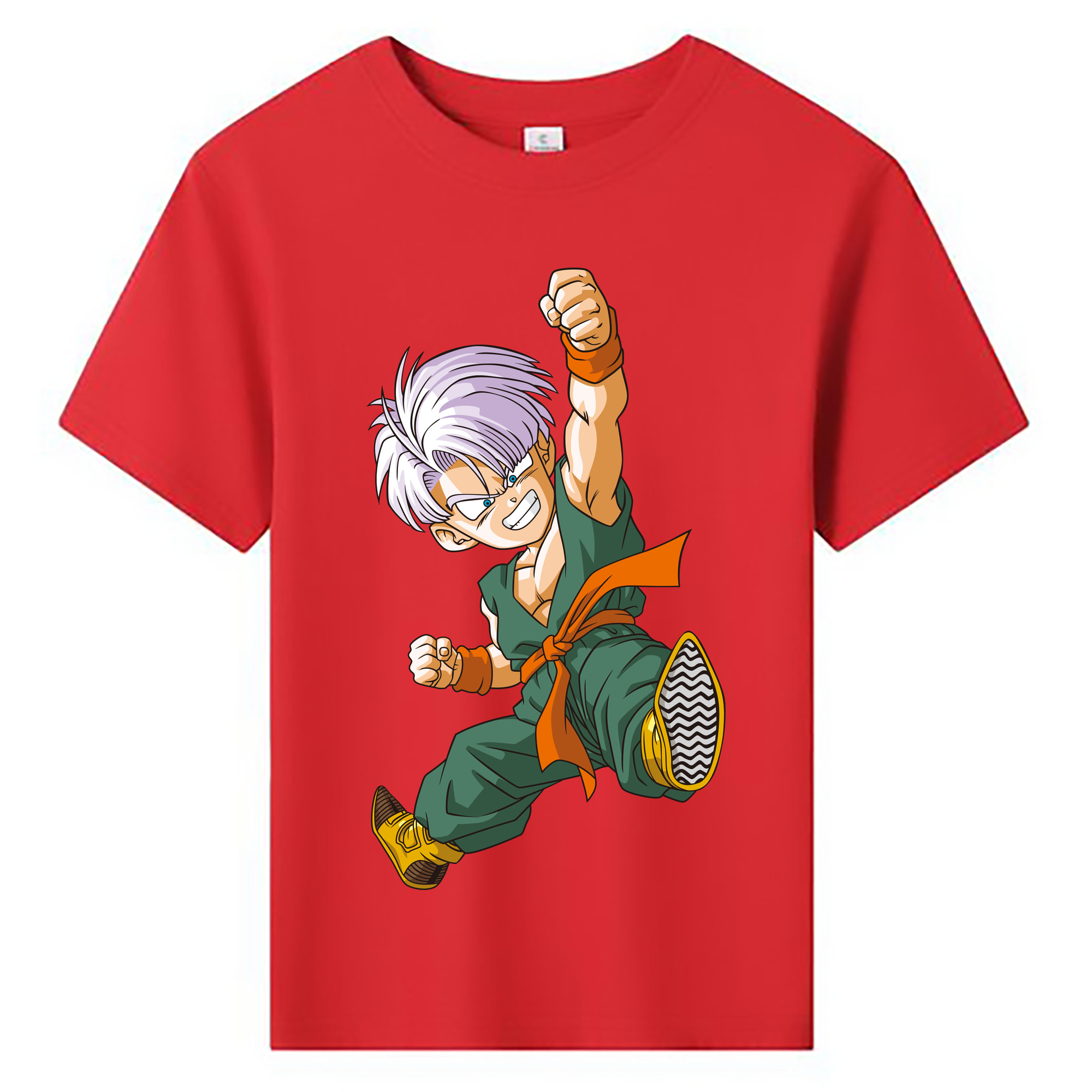 （画像用） ドラゴンボール トランクス（Torankusu）DRAGON BALL Trunks 綿100％キッズTシャツ（フロントプリント）
