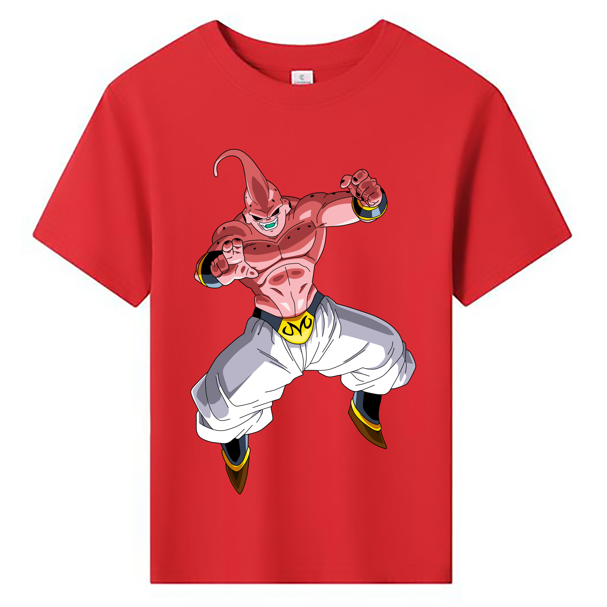 （画像用） ドラゴンボール 魔人ブウ DRAGON BALL Majin Buu 綿100％キッズTシャツ（フロントプリント）