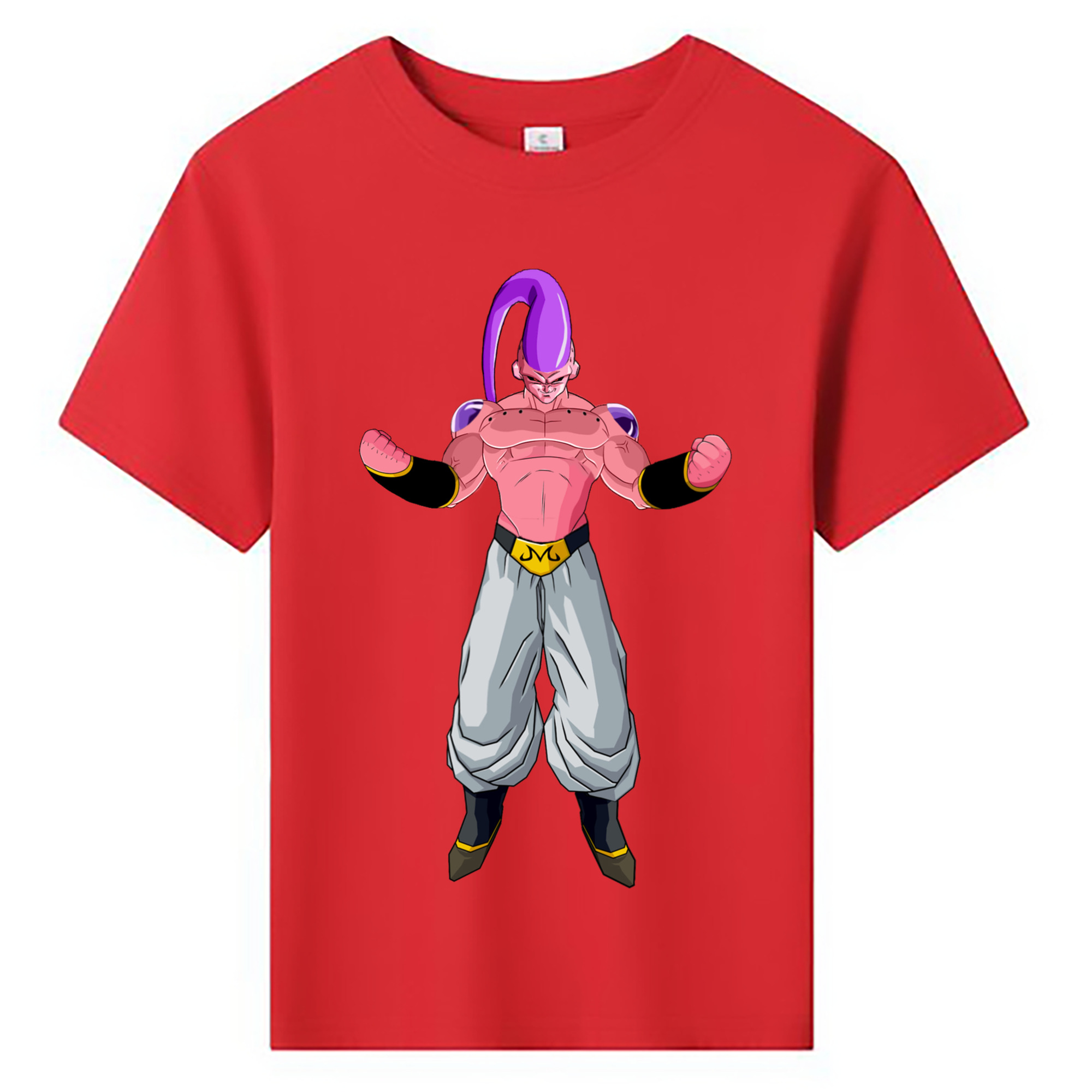 （画像用） ドラゴンボール 魔人ブウ DRAGON BALL Majin Buu 綿100％キッズTシャツ（フロントプリント）