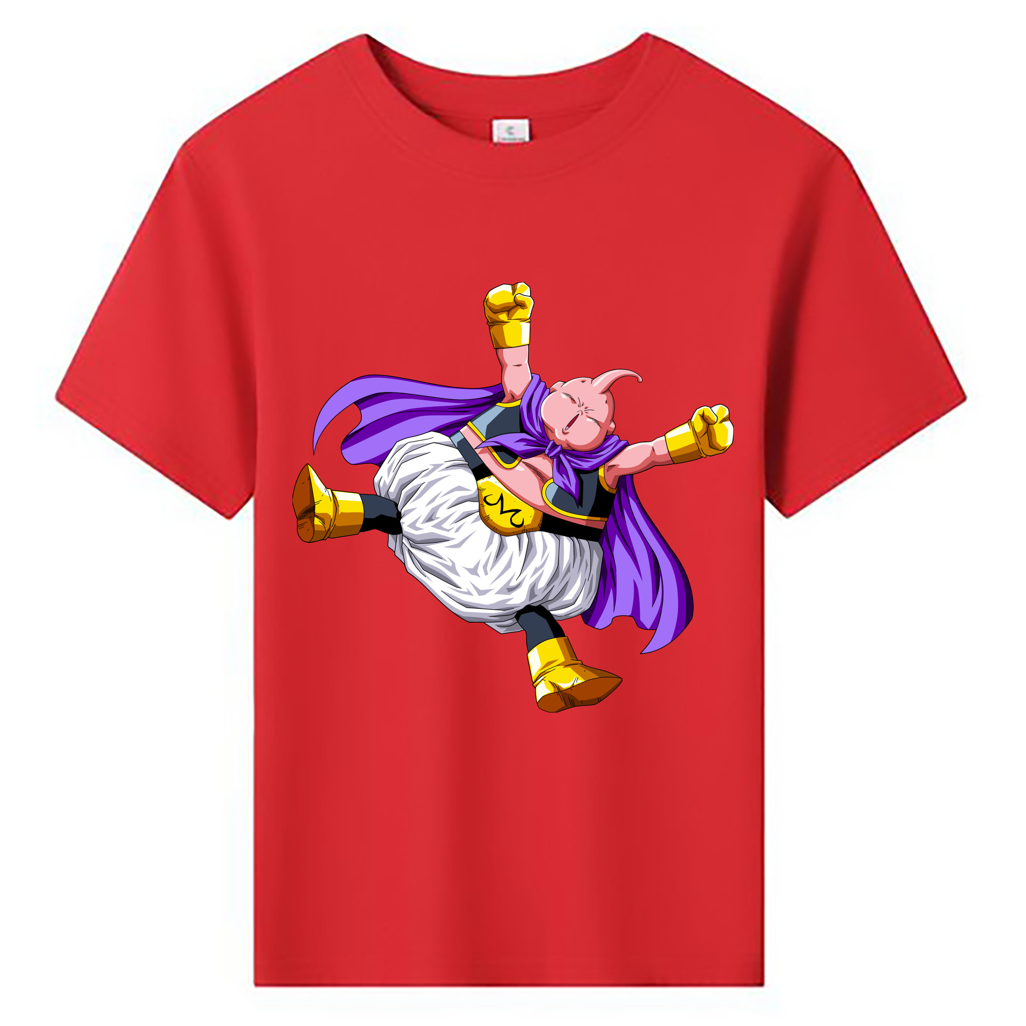 （画像用） ドラゴンボール 魔人ブウ DRAGON BALL Majin Buu 綿100％キッズTシャツ（フロントプリント）