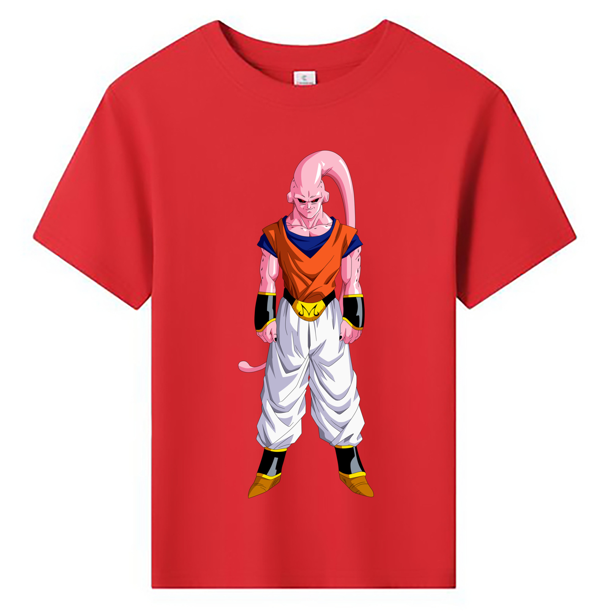 （画像用） ドラゴンボール 魔人ブウ DRAGON BALL Majin Buu 綿100％キッズTシャツ（フロントプリント）