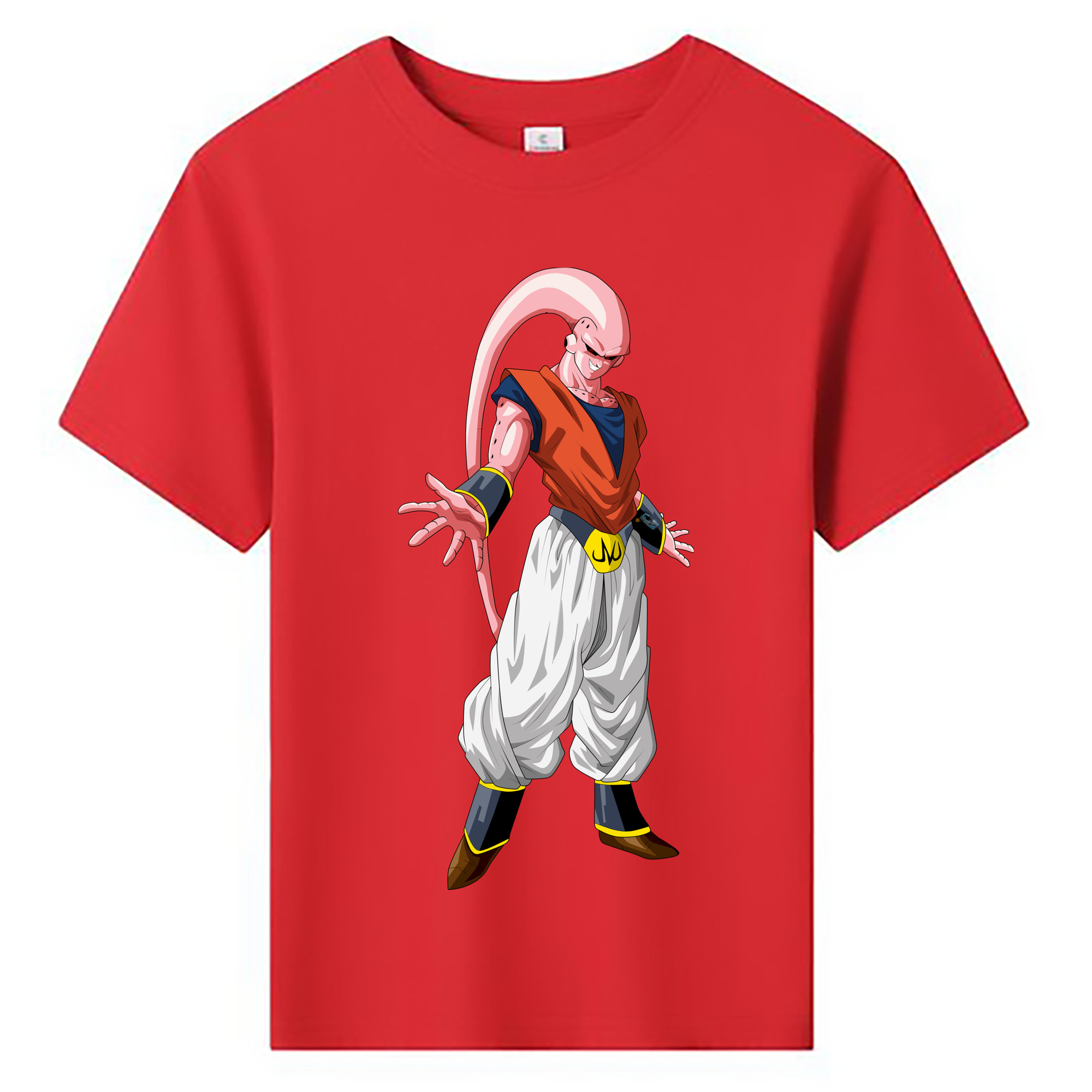（画像用） ドラゴンボール 魔人ブウ DRAGON BALL Majin Buu 綿100％キッズTシャツ（フロントプリント）