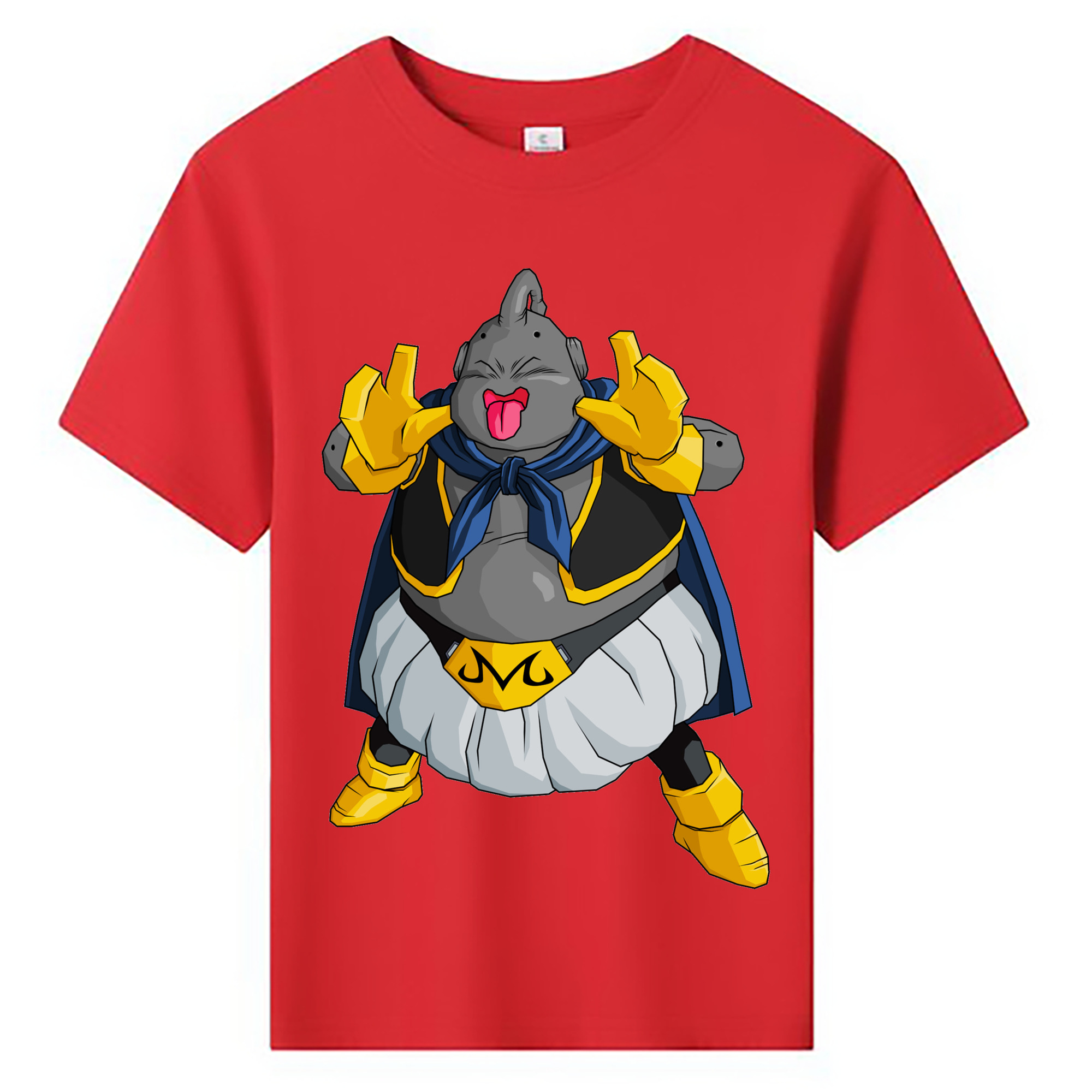 （画像用） ドラゴンボール 魔人ブウ DRAGON BALL Majin Buu 綿100％キッズTシャツ（フロントプリント）