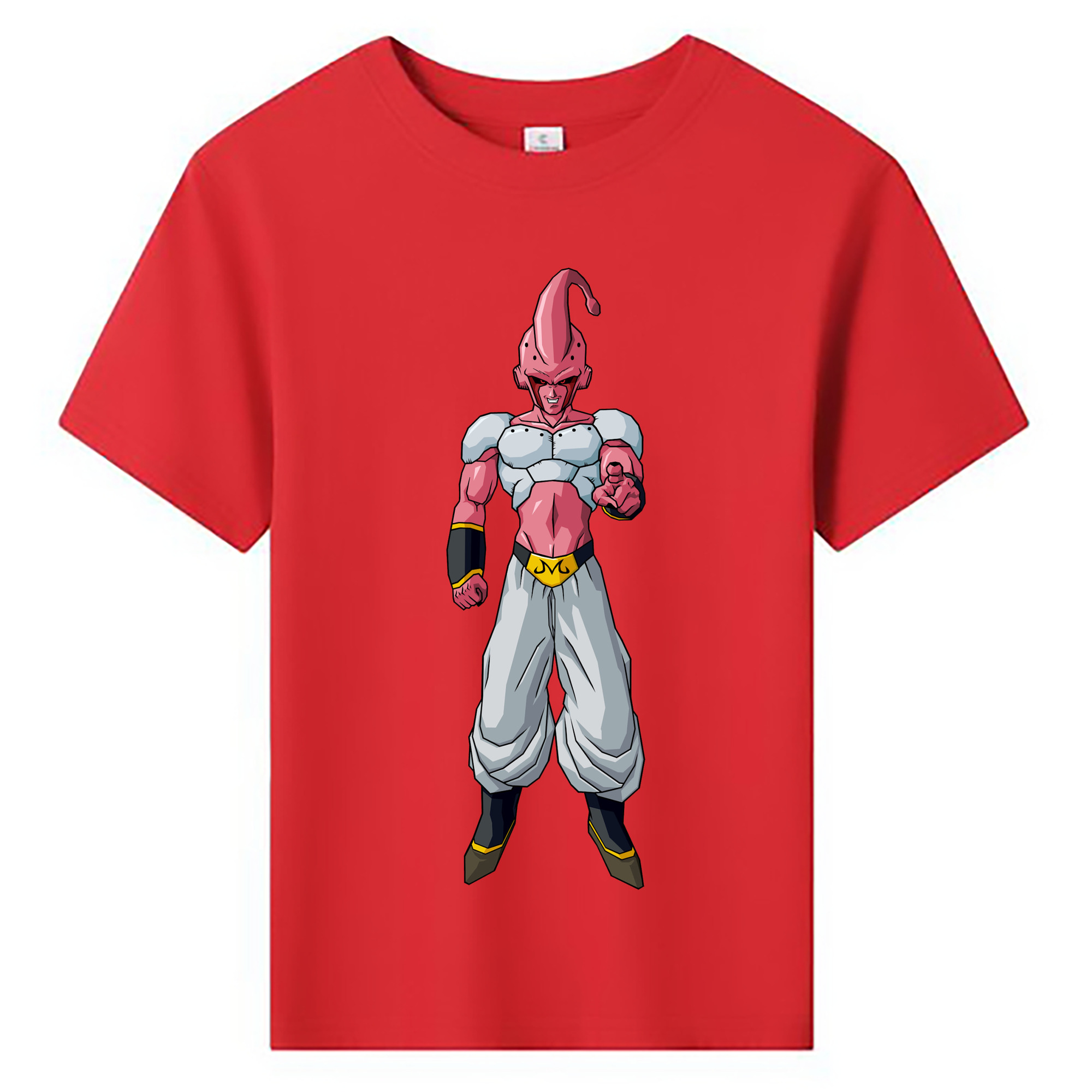 （画像用） ドラゴンボール 魔人ブウ DRAGON BALL Majin Buu 綿100％キッズTシャツ（フロントプリント）