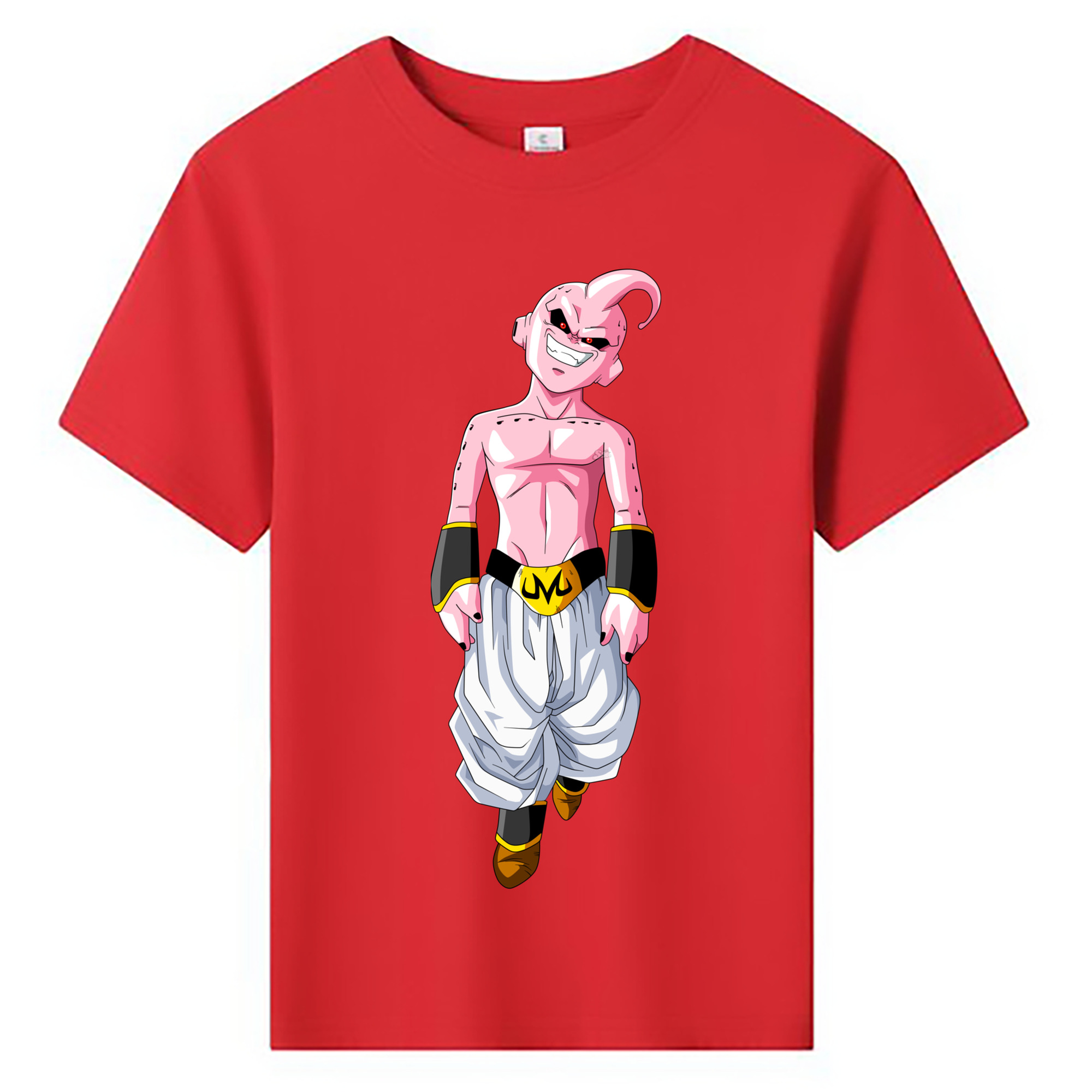 （画像用） ドラゴンボール 魔人ブウ DRAGON BALL Majin Buu 綿100％キッズTシャツ（フロントプリント）