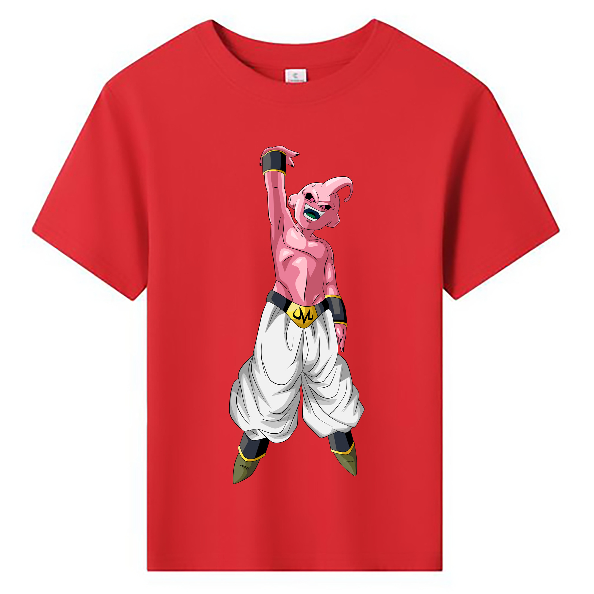 （画像用） ドラゴンボール 魔人ブウ DRAGON BALL Majin Buu 綿100％キッズTシャツ（フロントプリント）