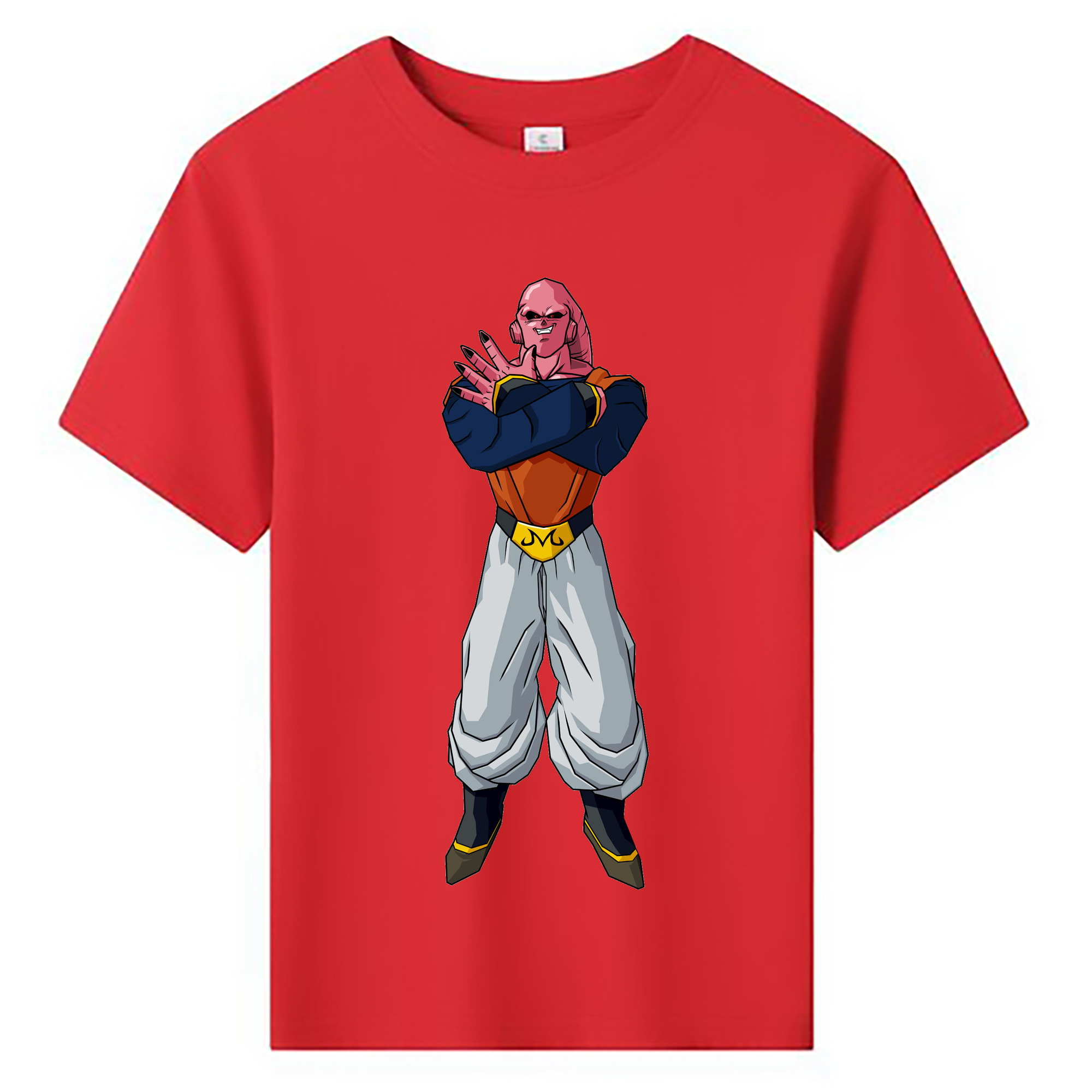 （画像用） ドラゴンボール 魔人ブウ DRAGON BALL Majin Buu 綿100％キッズTシャツ（フロントプリント）