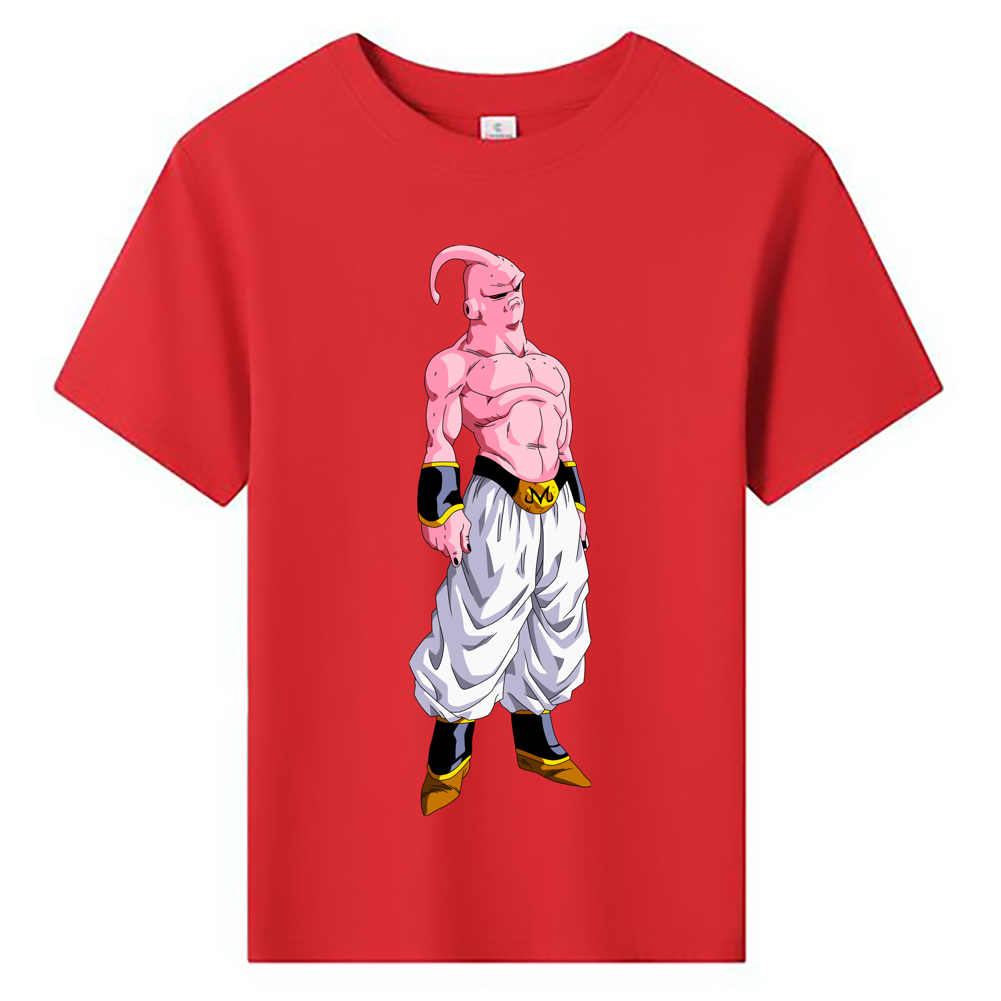 （画像用） ドラゴンボール 魔人ブウ DRAGON BALL Majin Buu 綿100％キッズTシャツ（フロントプリント）