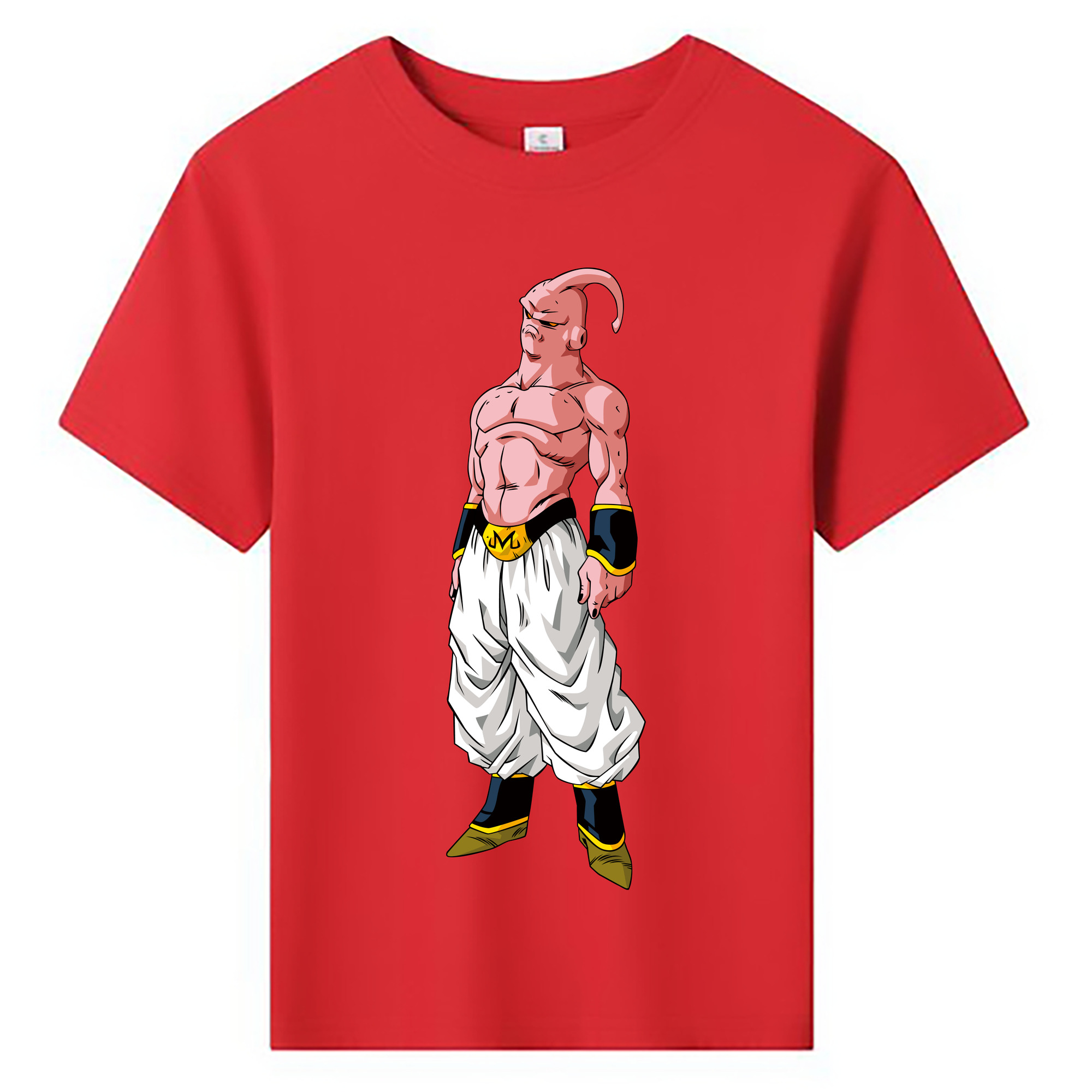 （画像用） ドラゴンボール 魔人ブウ DRAGON BALL Majin Buu 綿100％キッズTシャツ（フロントプリント）