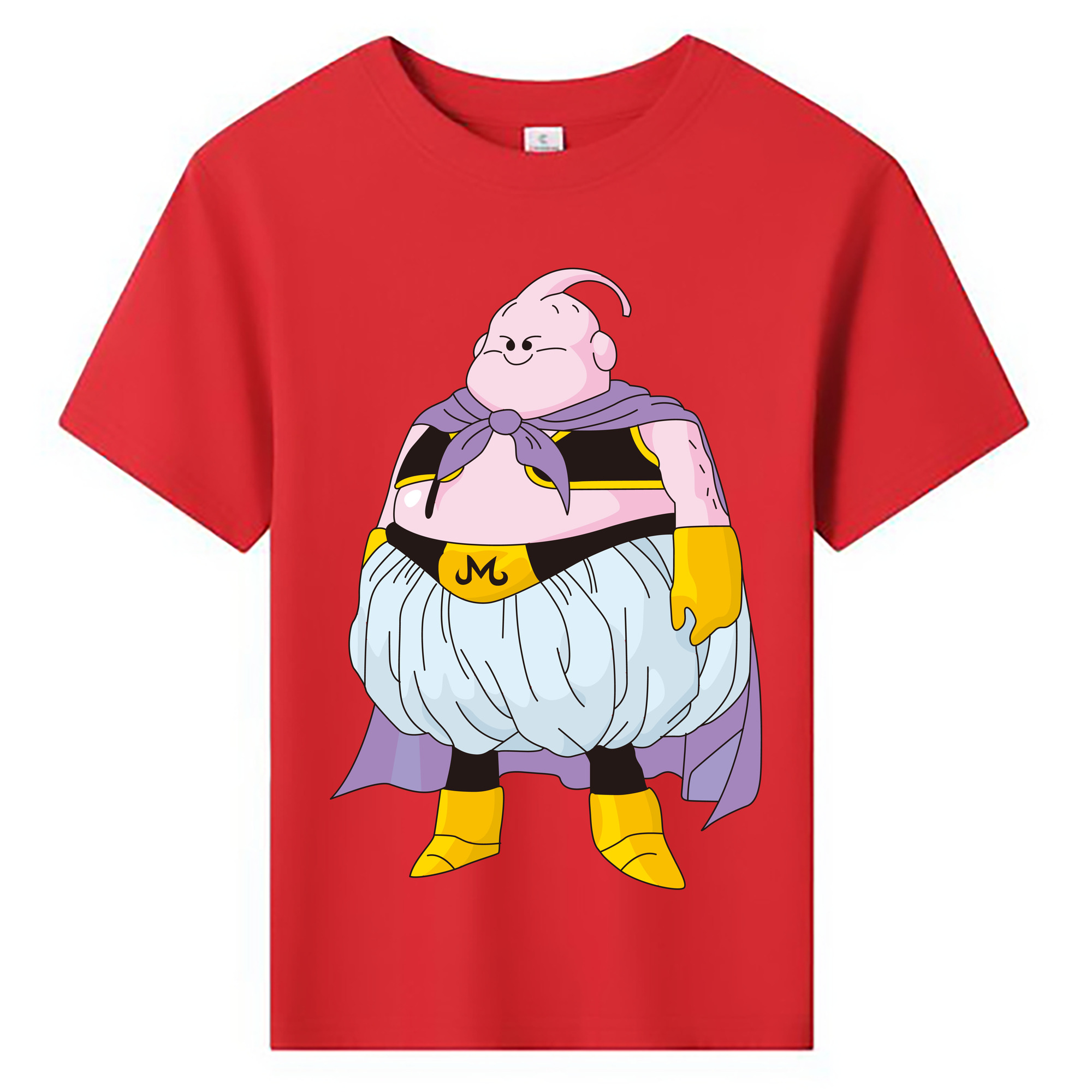 （画像用） ドラゴンボール 魔人ブウ DRAGON BALL Majin Buu 綿100％キッズTシャツ（フロントプリント）