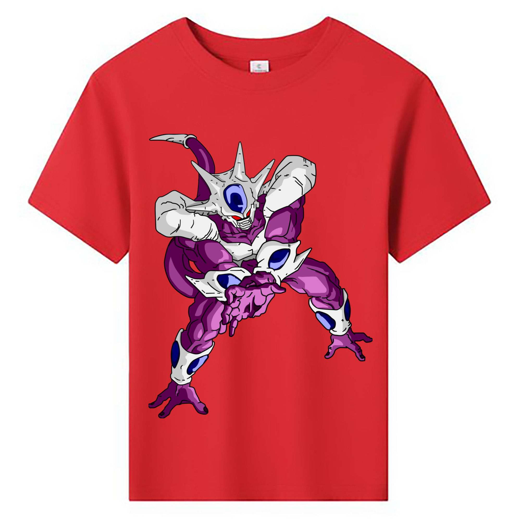 （画像用） ドラゴンボール クウラ DRAGON BALL Cooler Coora 綿100％キッズTシャツ（フロントプリント）