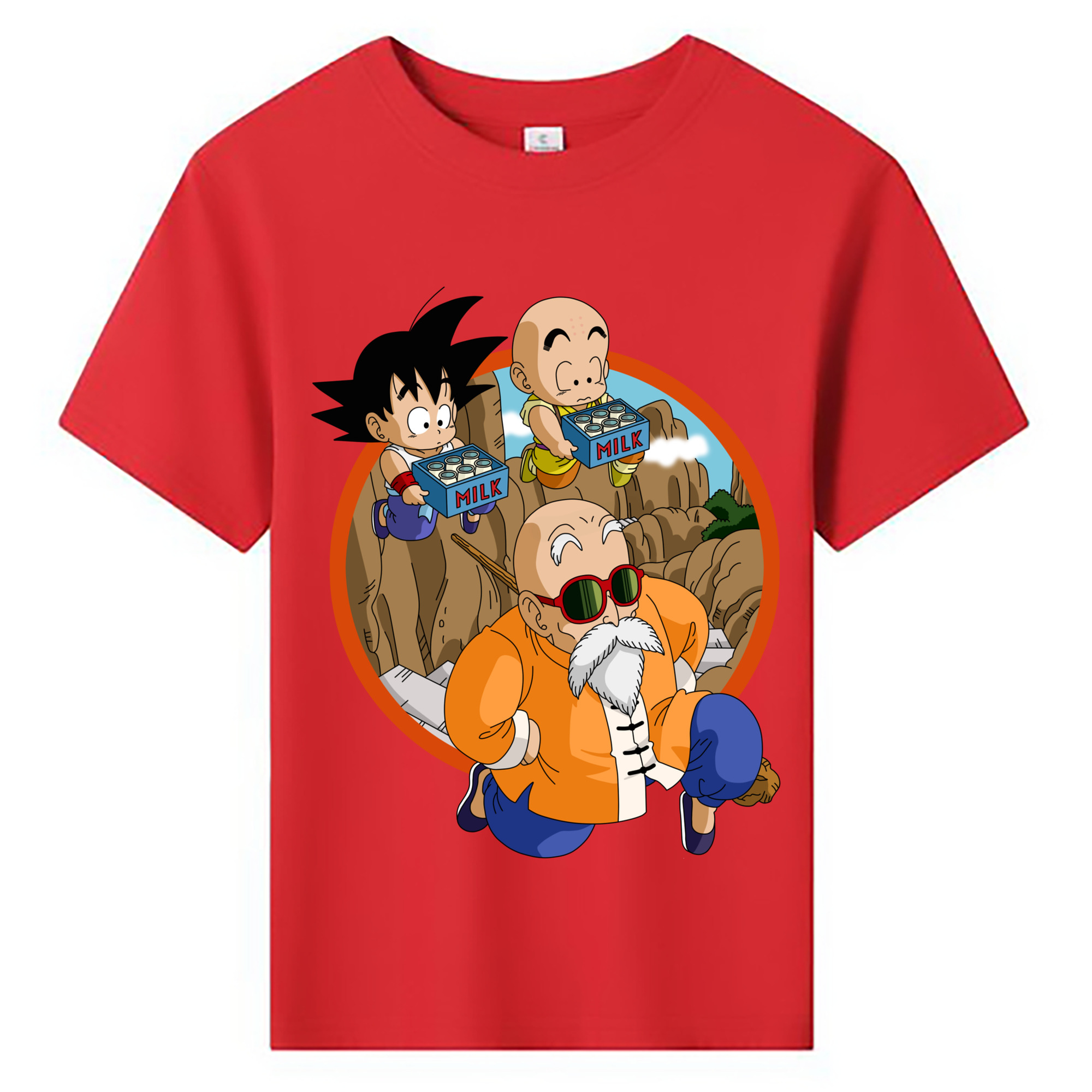（画像用） ドラゴンボール 亀仙人（かめせんにん） DRAGON BALL Master Roshi Kame Sennin 綿100％キッズTシャツ（フロントプリント）
