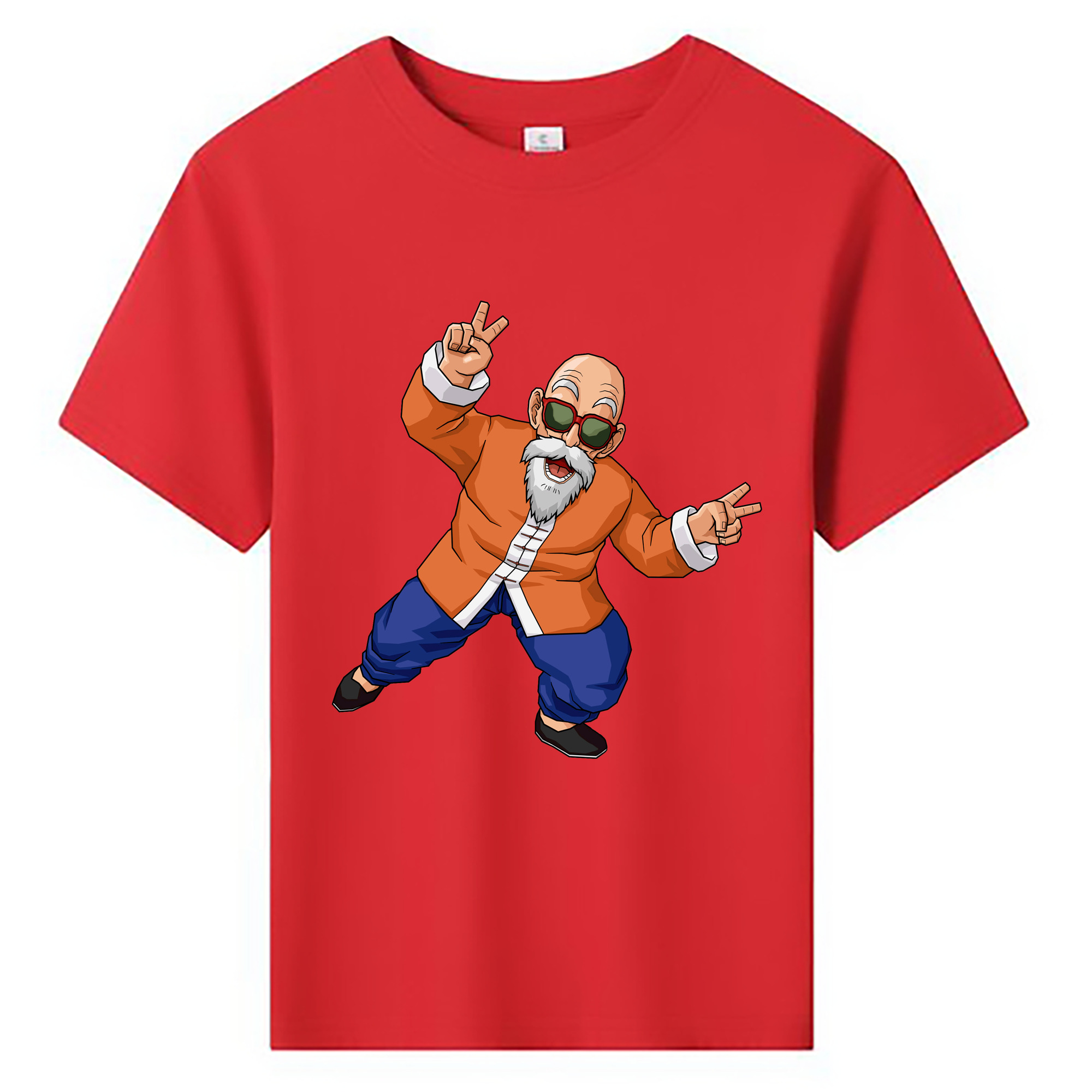 （画像用） ドラゴンボール 亀仙人（かめせんにん） DRAGON BALL Master Roshi Kame Sennin 綿100％キッズTシャツ（フロントプリント）