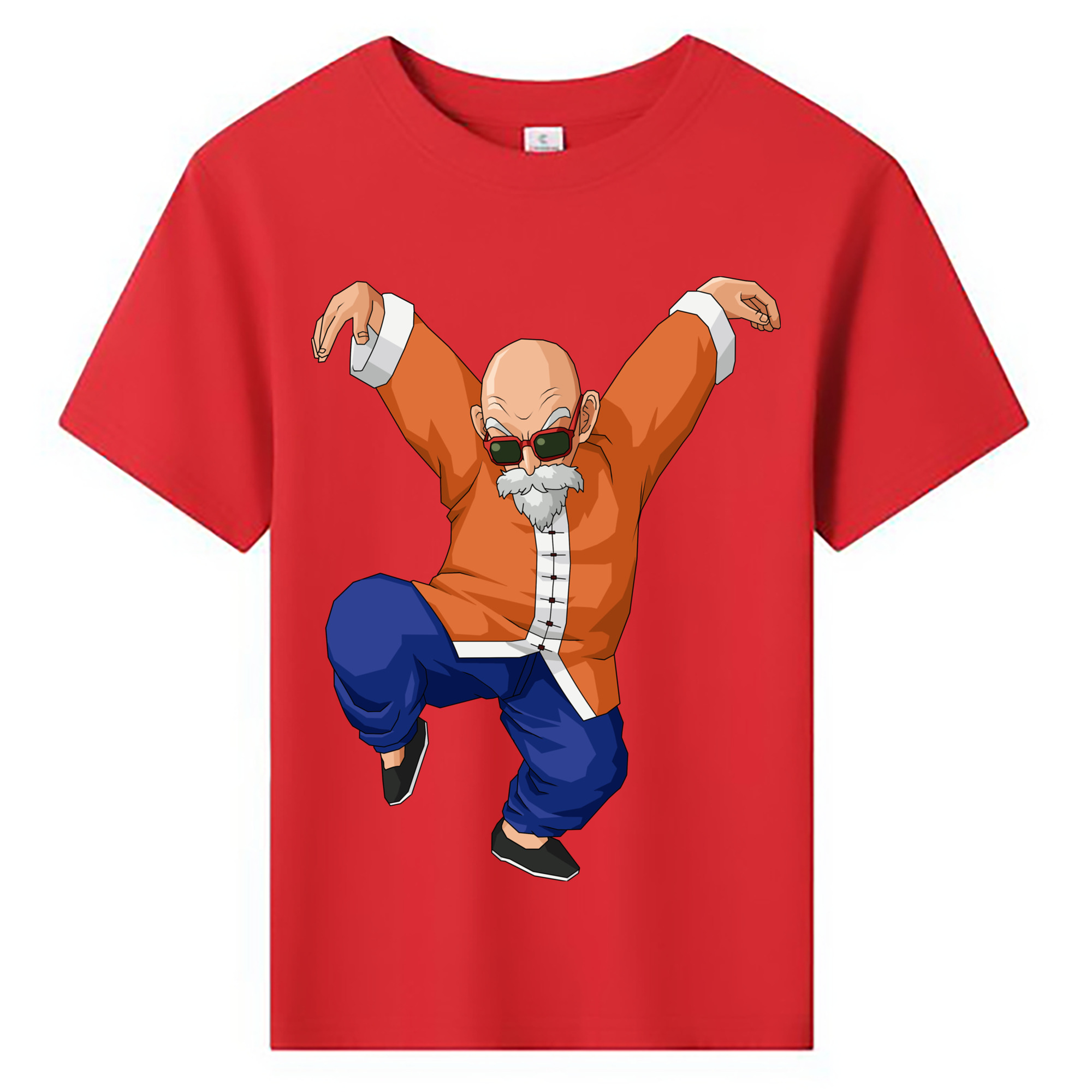 （画像用） ドラゴンボール 亀仙人（かめせんにん） DRAGON BALL Master Roshi Kame Sennin 綿100％キッズTシャツ（フロントプリント）