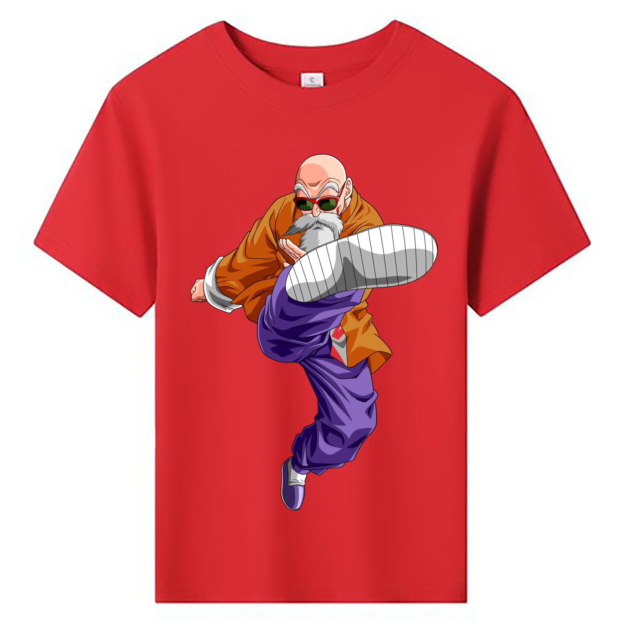 （画像用） ドラゴンボール 亀仙人（かめせんにん） DRAGON BALL Master Roshi Kame Sennin 綿100％キッズTシャツ（フロントプリント）