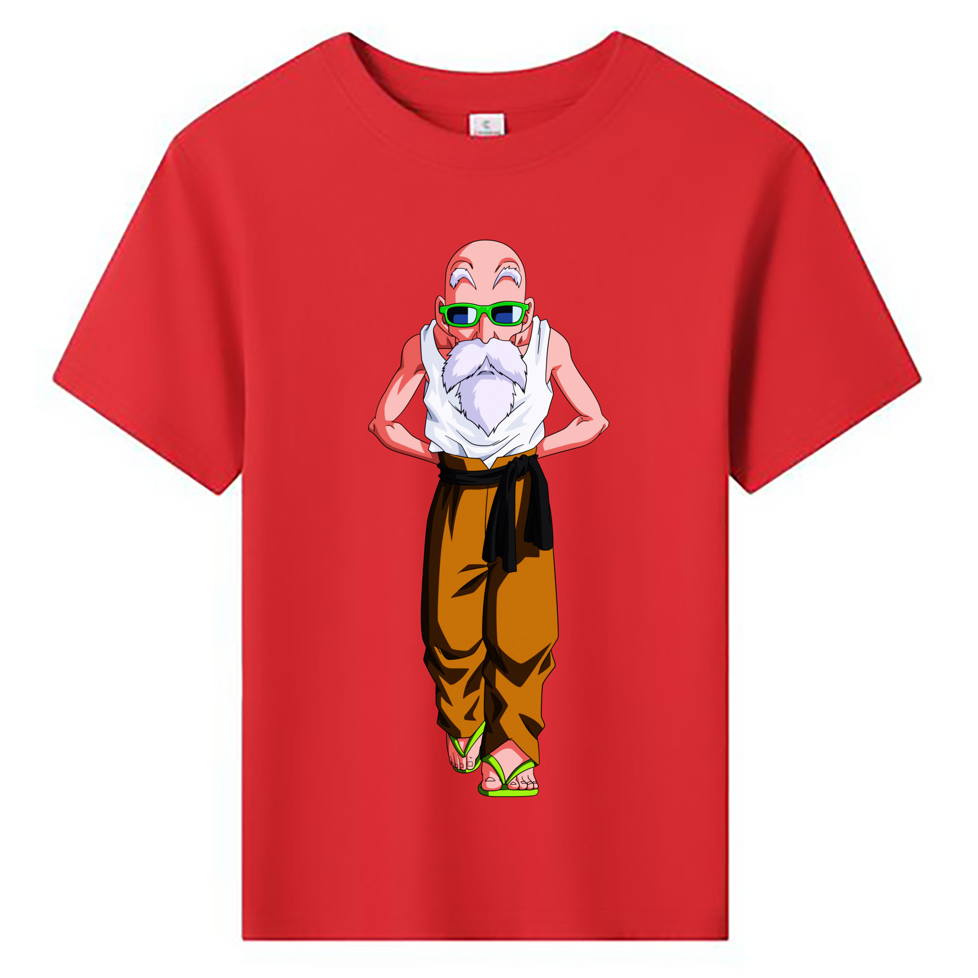 （画像用） ドラゴンボール 亀仙人（かめせんにん） DRAGON BALL Master Roshi Kame Sennin 綿100％キッズTシャツ（フロントプリント）