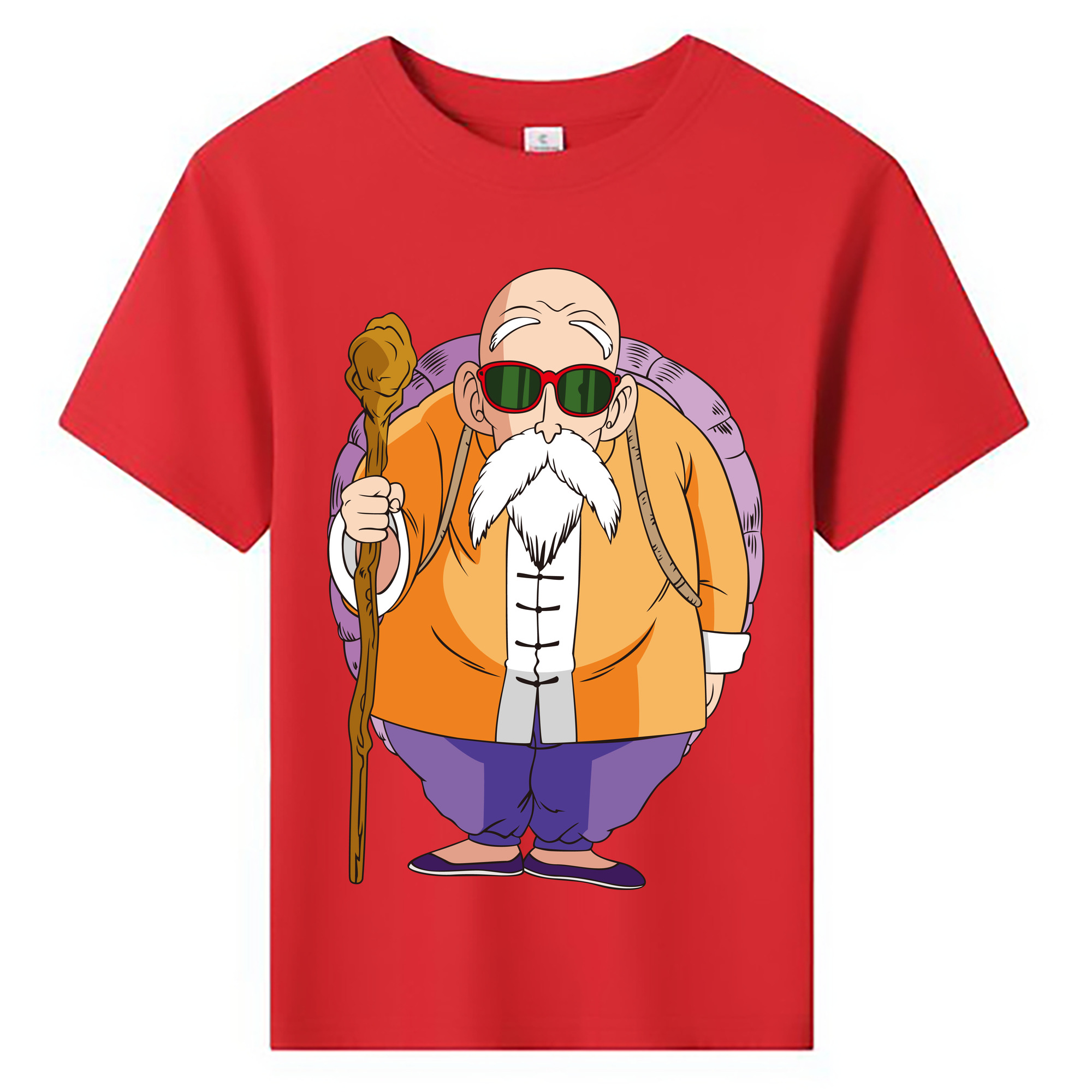 （画像用） ドラゴンボール 亀仙人（かめせんにん） DRAGON BALL Master Roshi Kame Sennin 綿100％キッズTシャツ（フロントプリント）