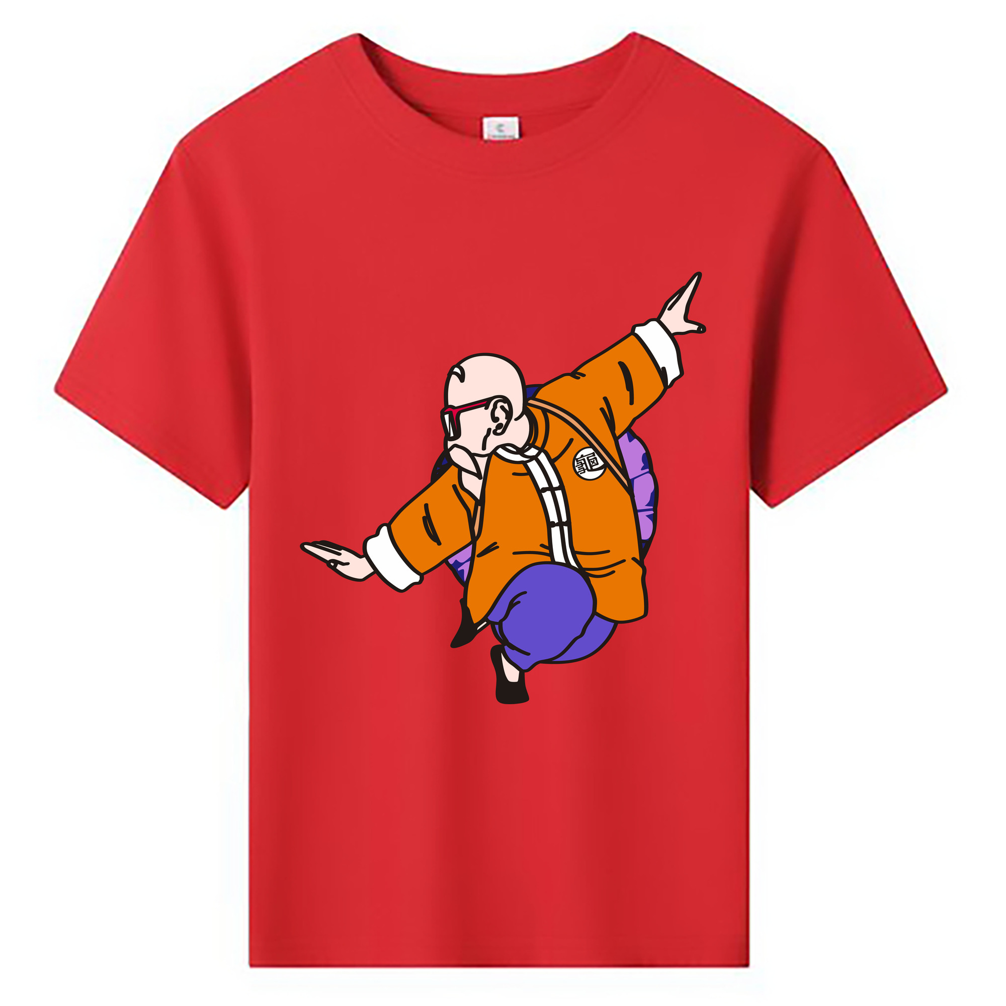 （画像用） ドラゴンボール 亀仙人（かめせんにん） DRAGON BALL Master Roshi Kame Sennin 綿100％キッズTシャツ（フロントプリント）