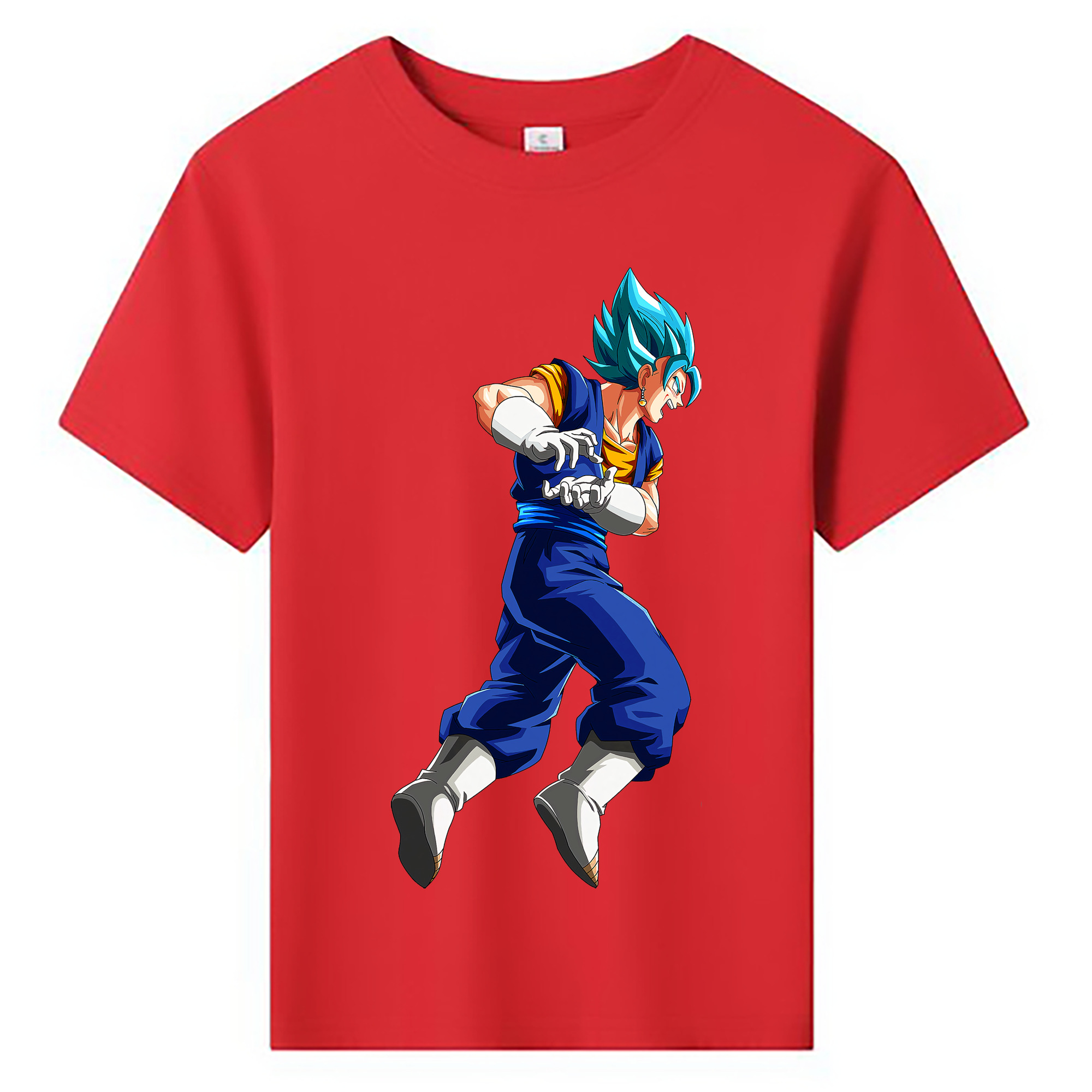 （画像用） ドラゴンボール ベジット DRAGON BALL Vegetto 綿100％キッズTシャツ（フロントプリント）
