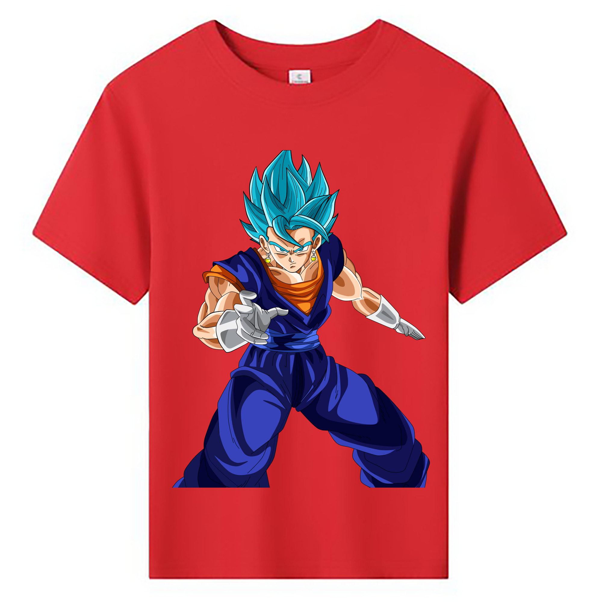 （画像用） ドラゴンボール ベジット DRAGON BALL Vegetto 綿100％キッズTシャツ（フロントプリント）