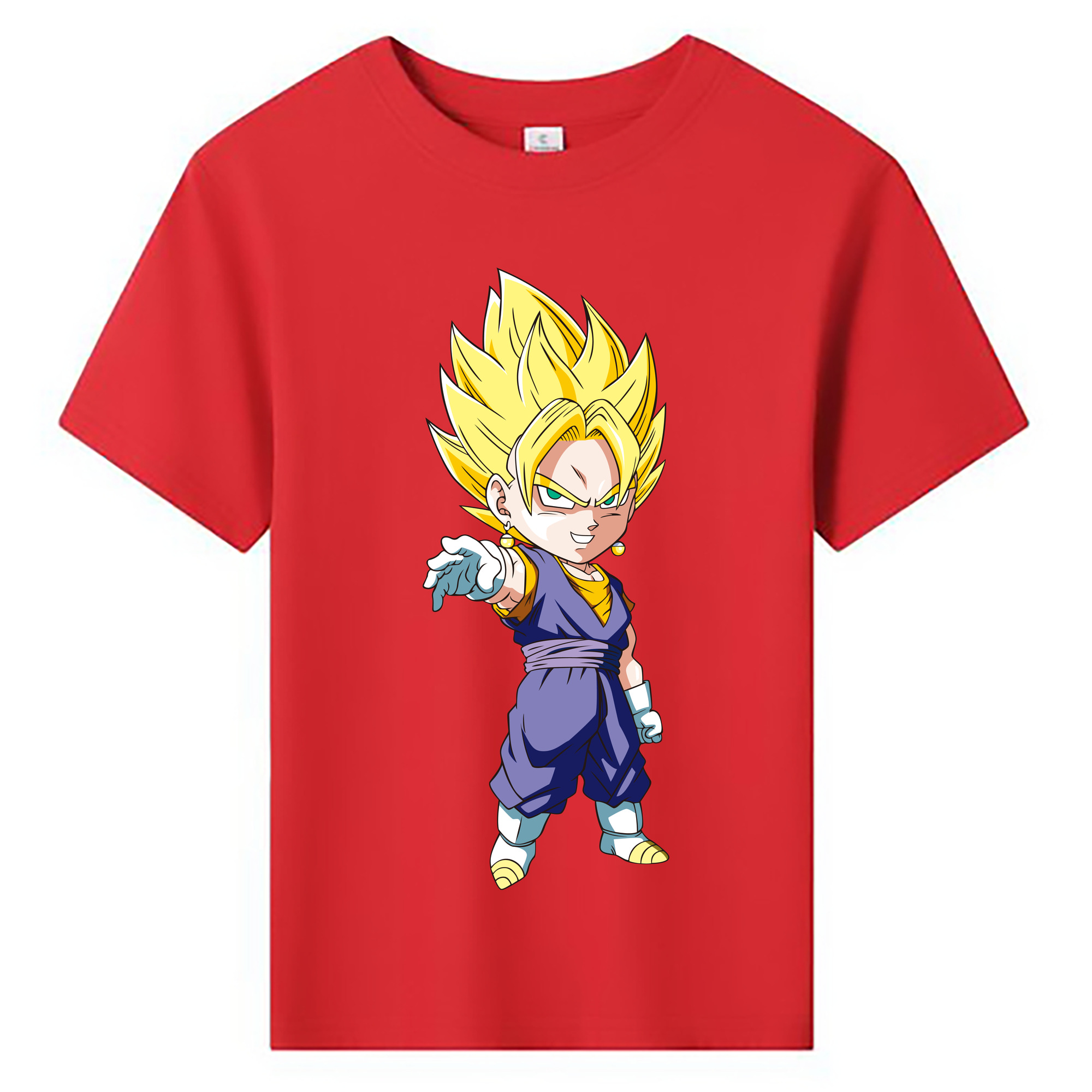 （画像用） ドラゴンボール ベジット DRAGON BALL Vegetto 綿100％キッズTシャツ（フロントプリント）
