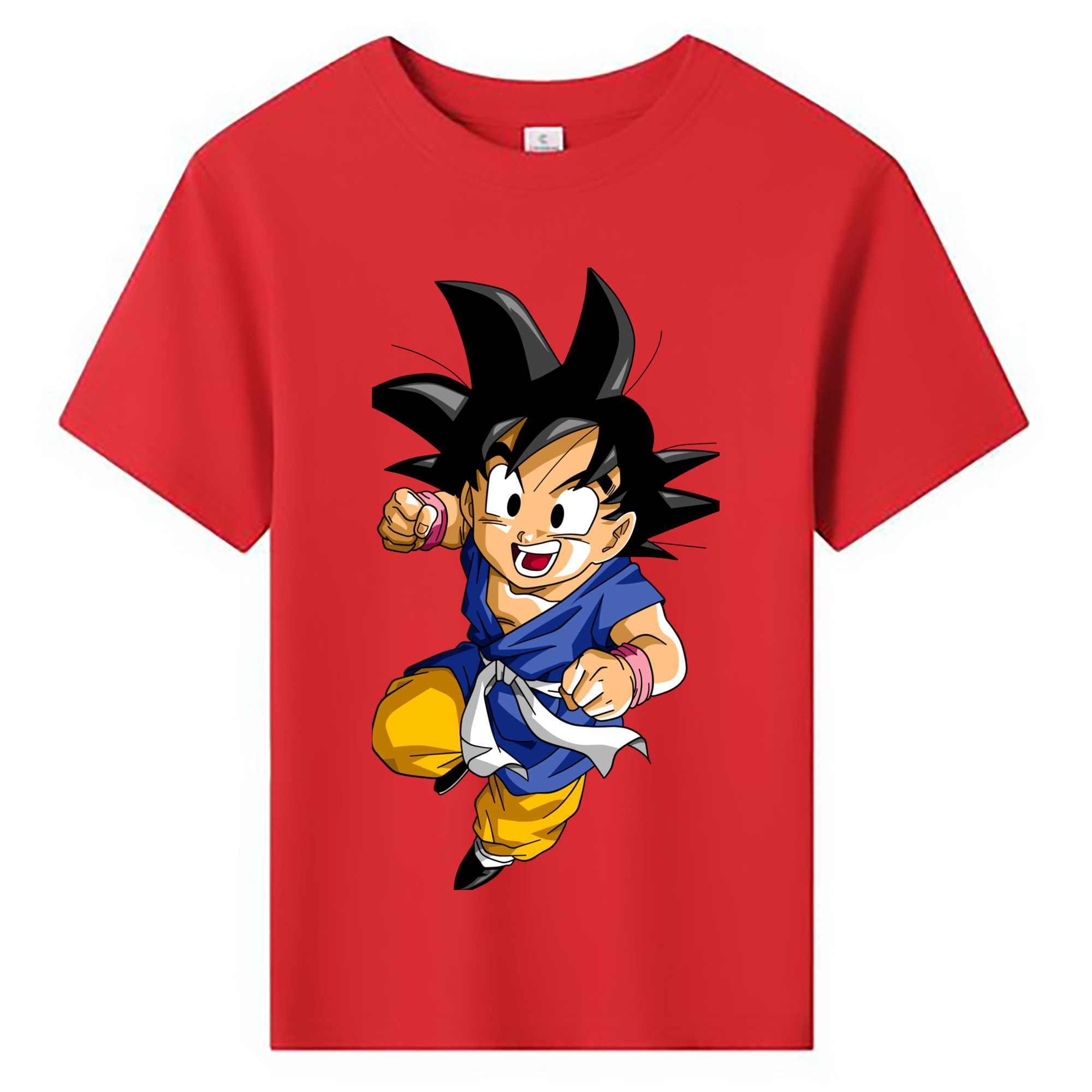 （画像用） ドラゴンボール 孫悟天 そん ごてん DRAGON BALL Son Goten 綿100％キッズTシャツ（フロントプリント）