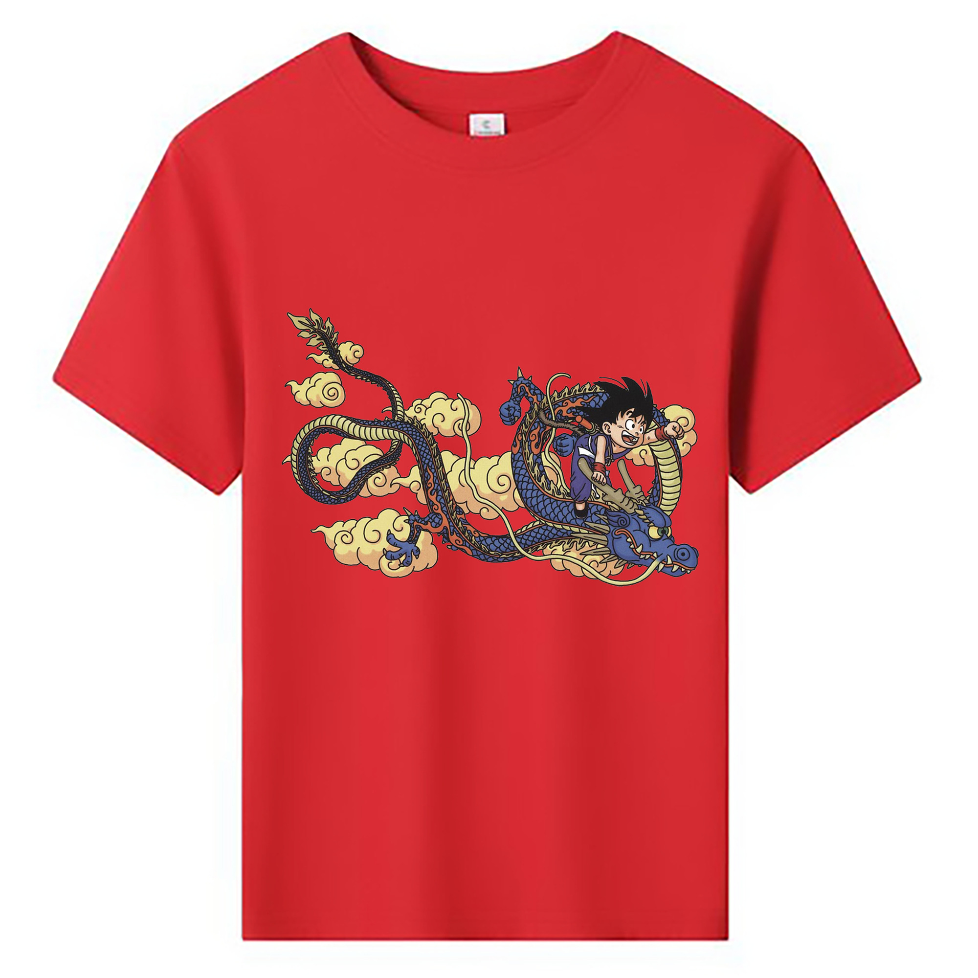 （画像用） ドラゴンボール 神龍 シェンロン DRAGON BALL Shenron 綿100％キッズTシャツ（フロントプリント）
